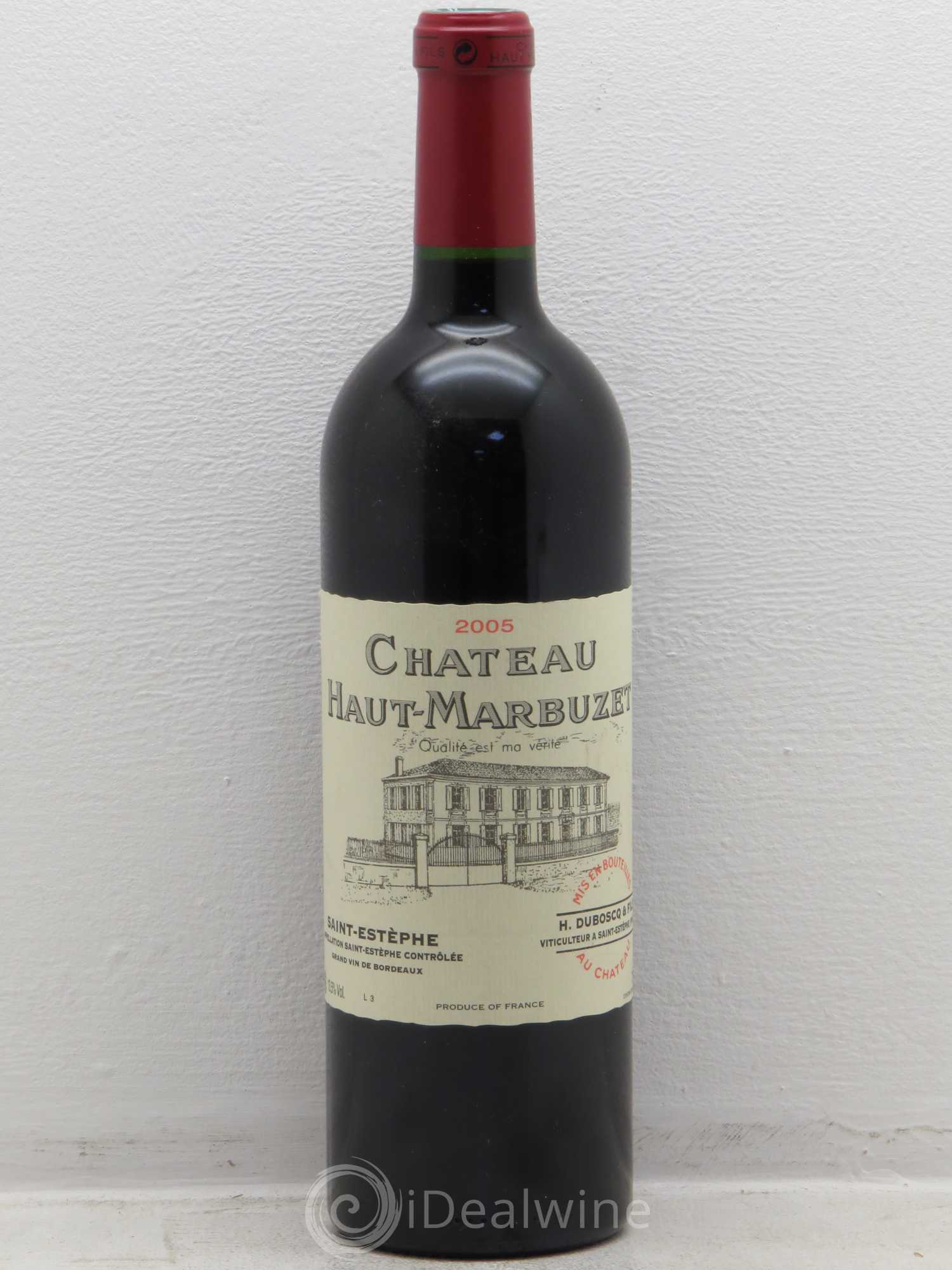 Château Haut Marbuzet 2005 - Lot de 1 bouteille - 0