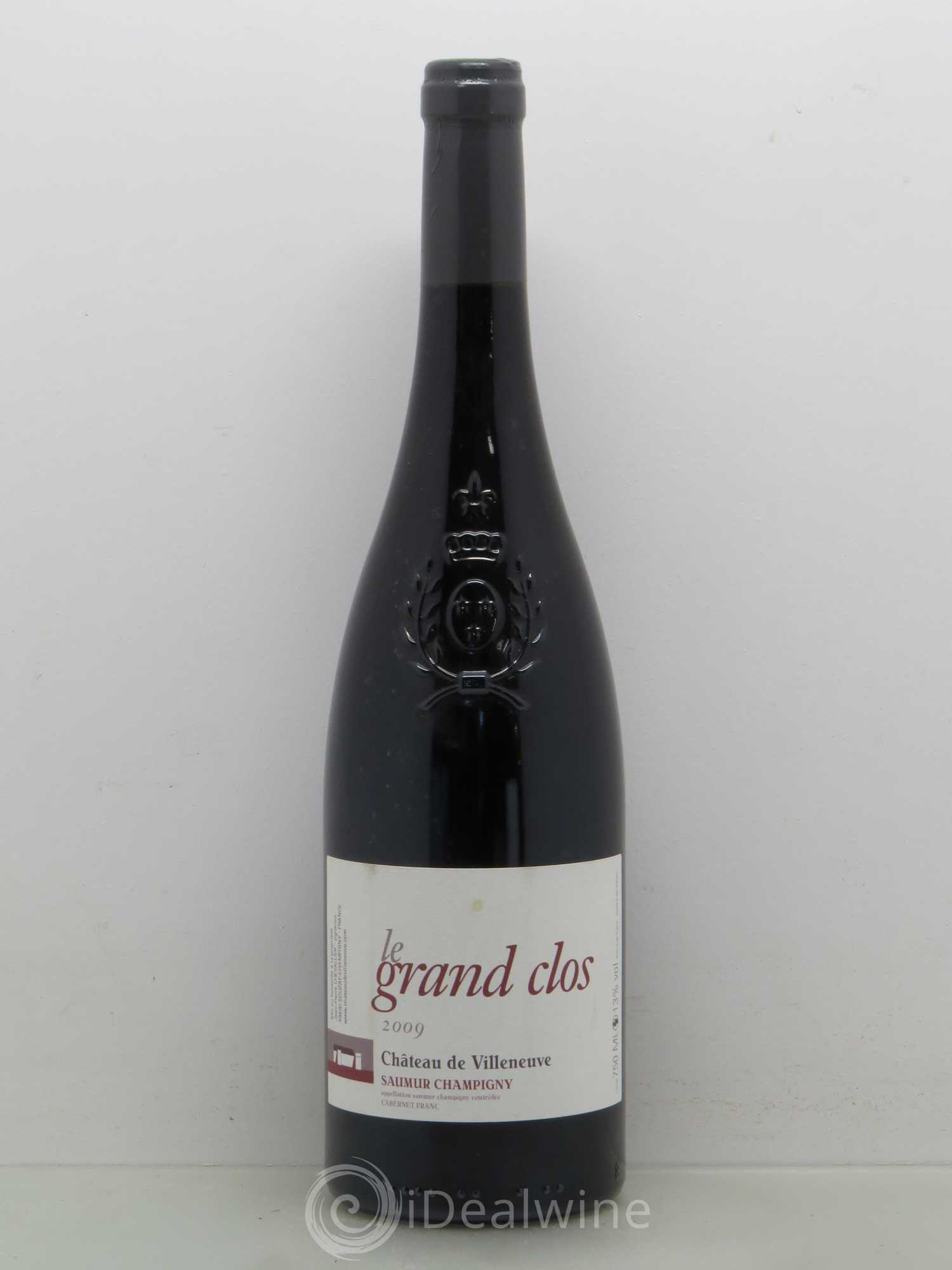 Saumur-Champigny Le Grand Clos Château de Villeneuve 2009 - Lot de 1 bouteille - 0