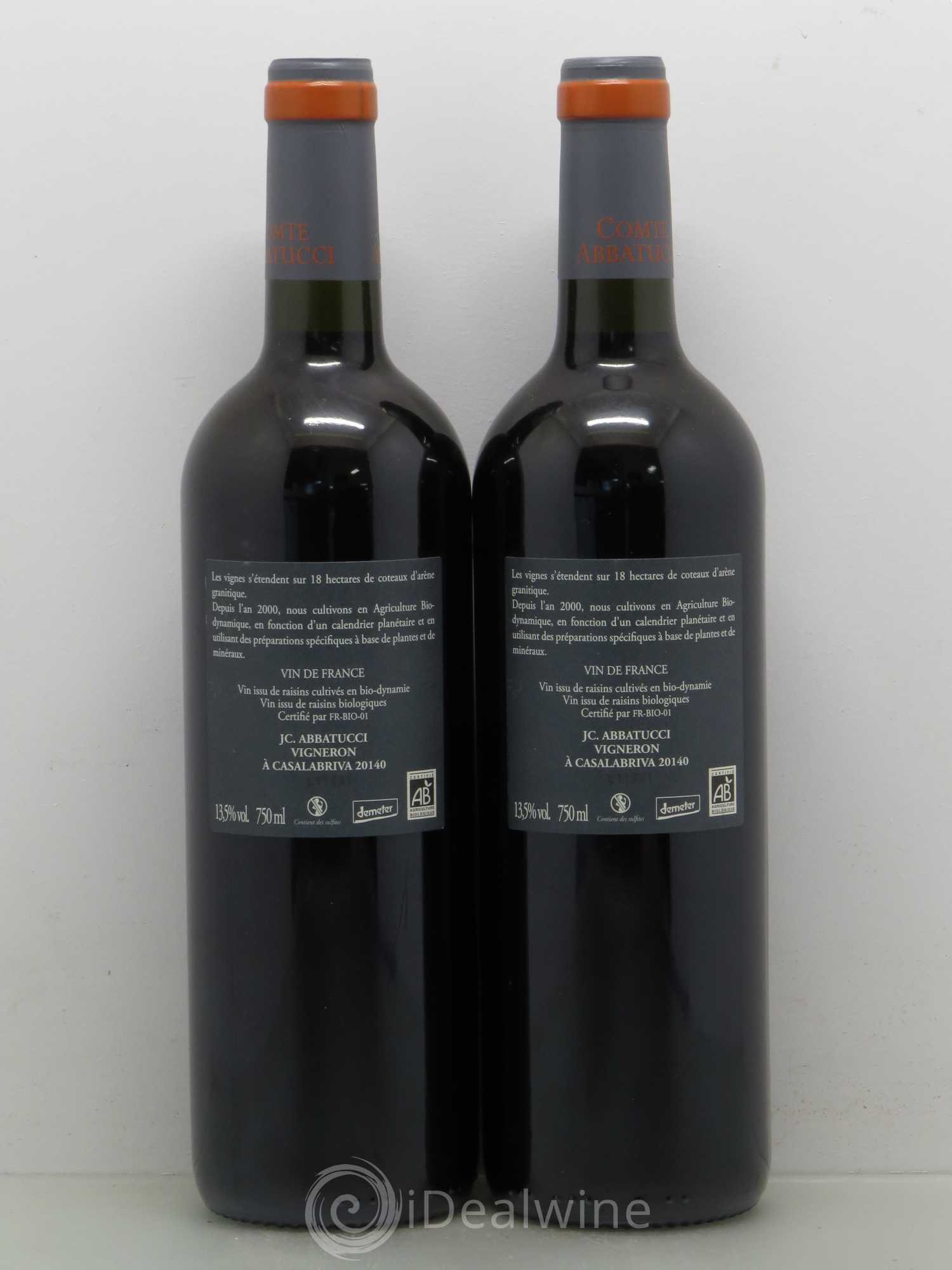 Vin de France Faustine Vieilles Vignes Comte Abbatucci (Domaine) 2011 - Lot de 2 bouteilles - 1