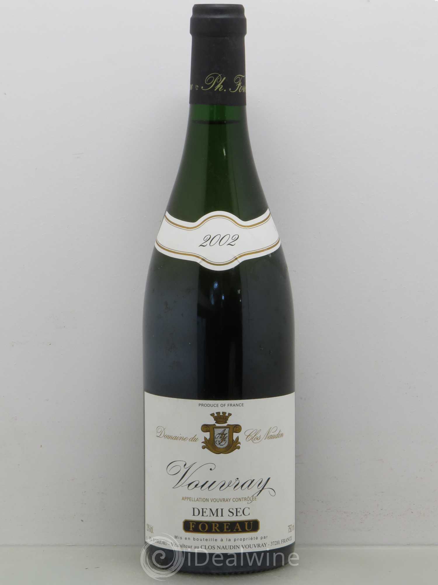 Vouvray Demi-Sec Clos Naudin - Philippe Foreau 2002 - Lot de 1 bouteille - 0