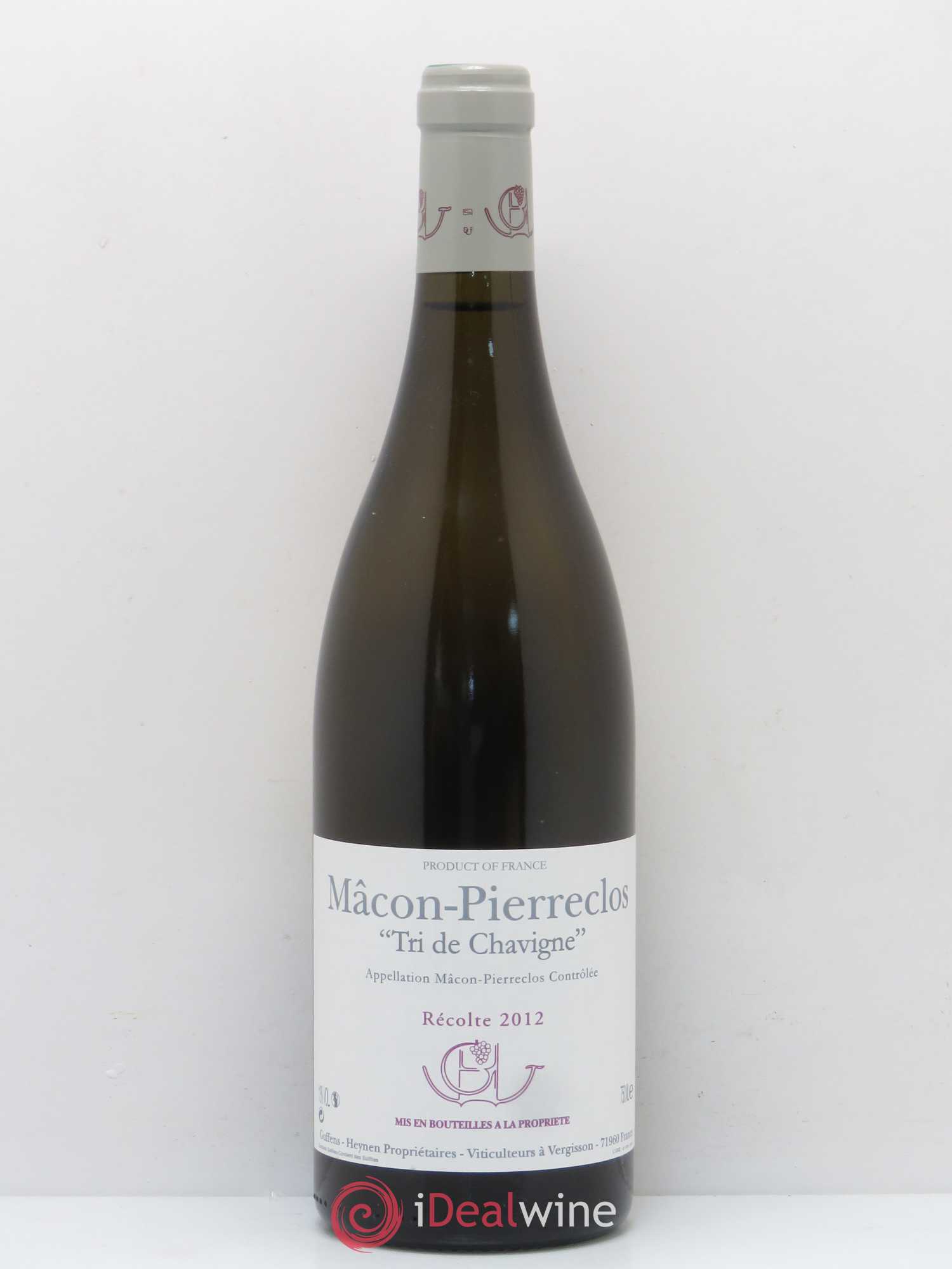Mâcon-Pierreclos Tri de Chavigne Guffens-Heynen 2012 - Lot de 1 bouteille - 0