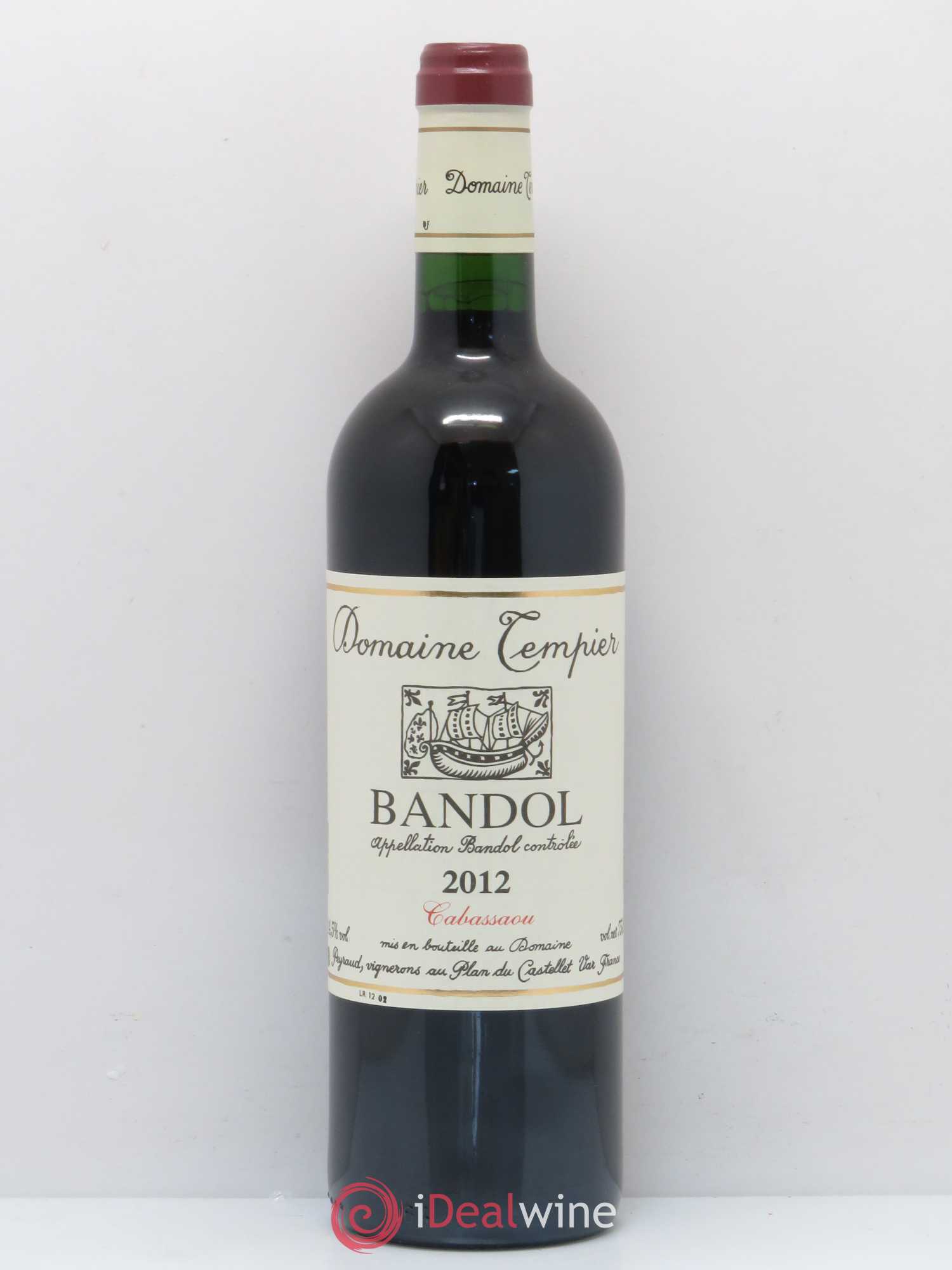 Bandol Domaine Tempier Cuvée Cabassaou Famille Peyraud 2012 - Lot de 1 bouteille - 0