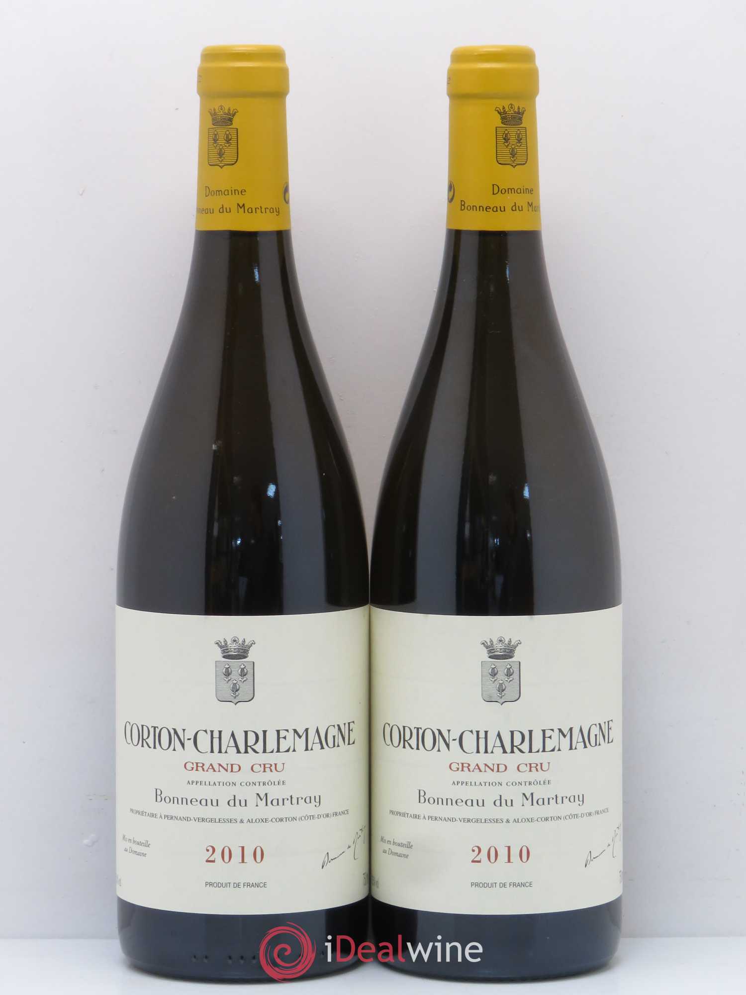 Corton-Charlemagne Grand Cru Bonneau du Martray (Domaine) 2010 - Lot de 2 bouteilles - 0