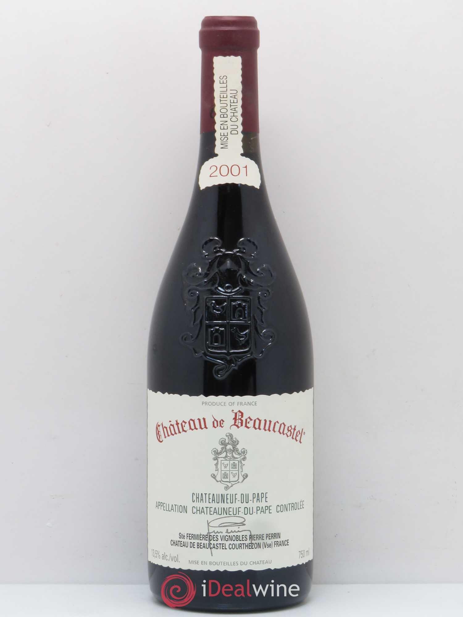 Châteauneuf-du-Pape Château de Beaucastel Famille Perrin 2001 - Lot de 1 bouteille - 0