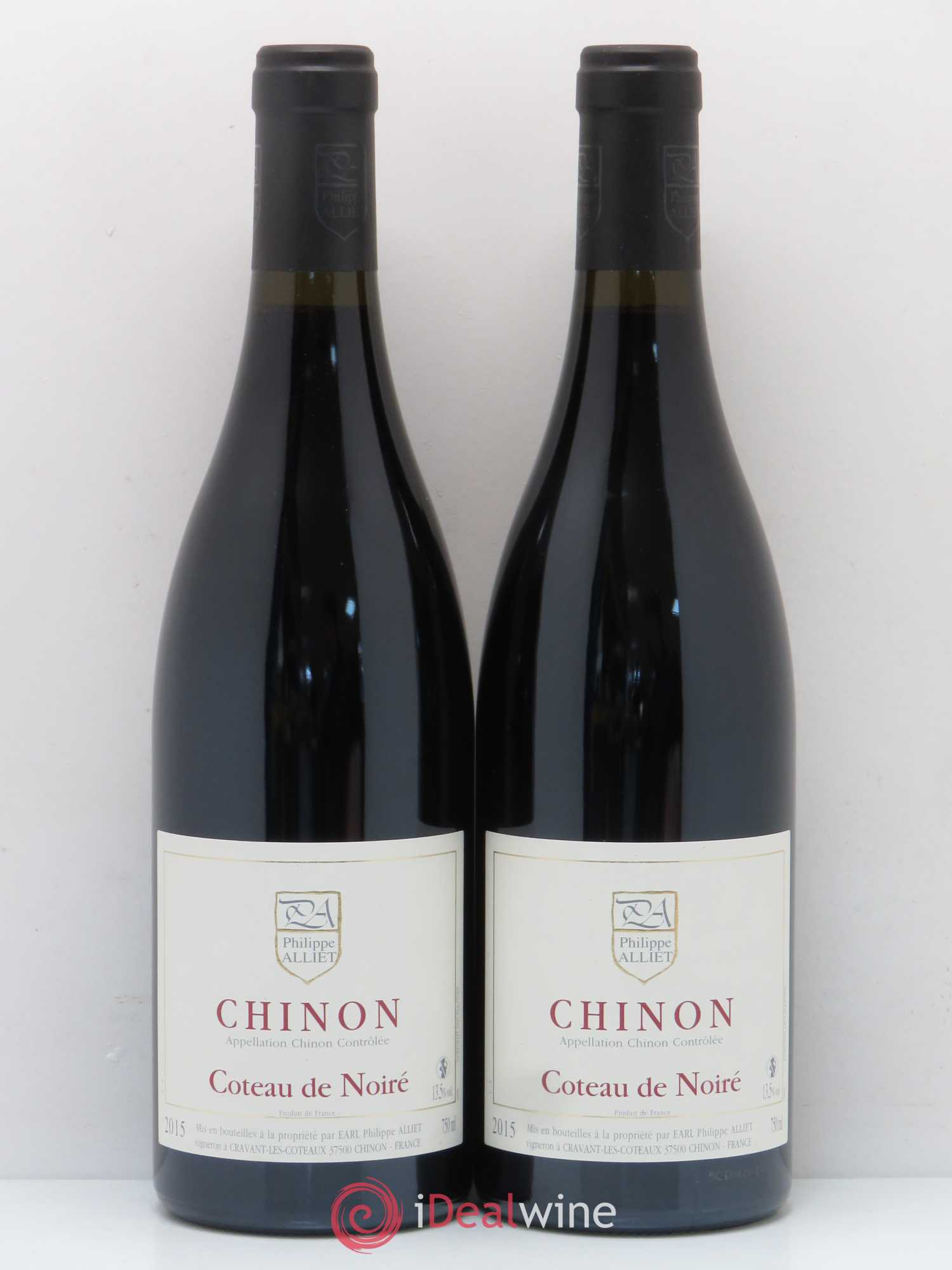 Chinon Coteau de Noiré Philippe Alliet 2015 - Lot de 2 bouteilles - 0