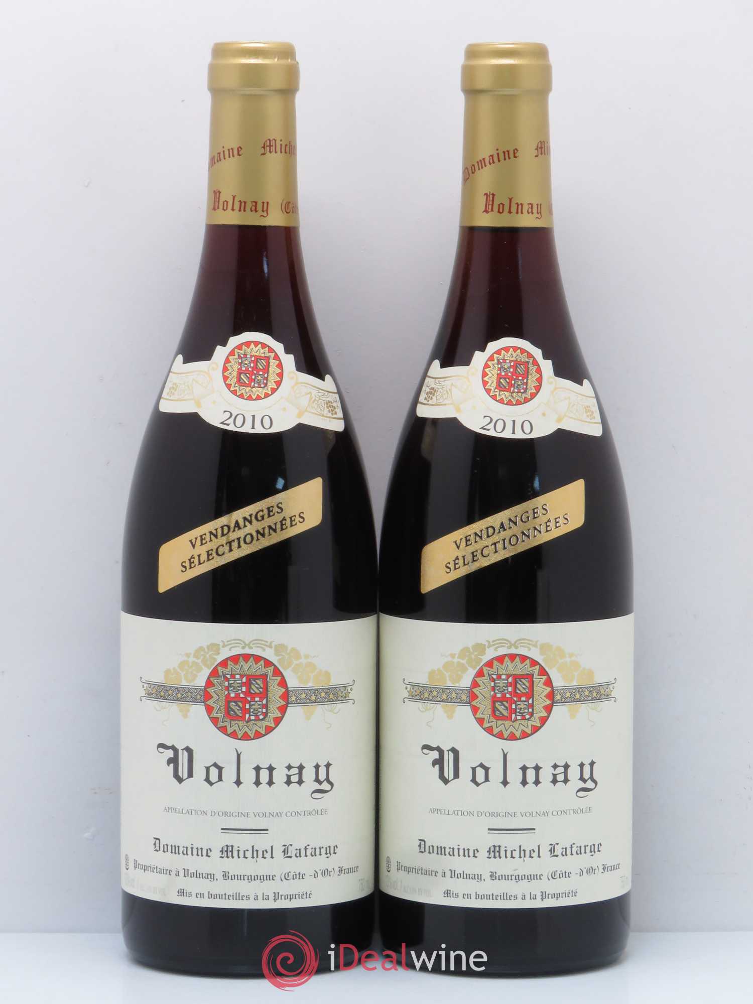 Volnay Vendanges sélectionnées Lafarge (Domaine) 2010 - Lot de 2 bouteilles - 0