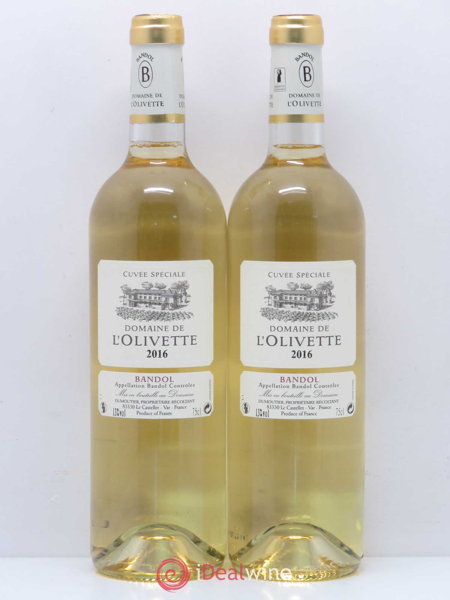 Bandol Cuvée Spéciale Domaine de L'Olivette 2016 - Posten von 2 Flaschen - 0
