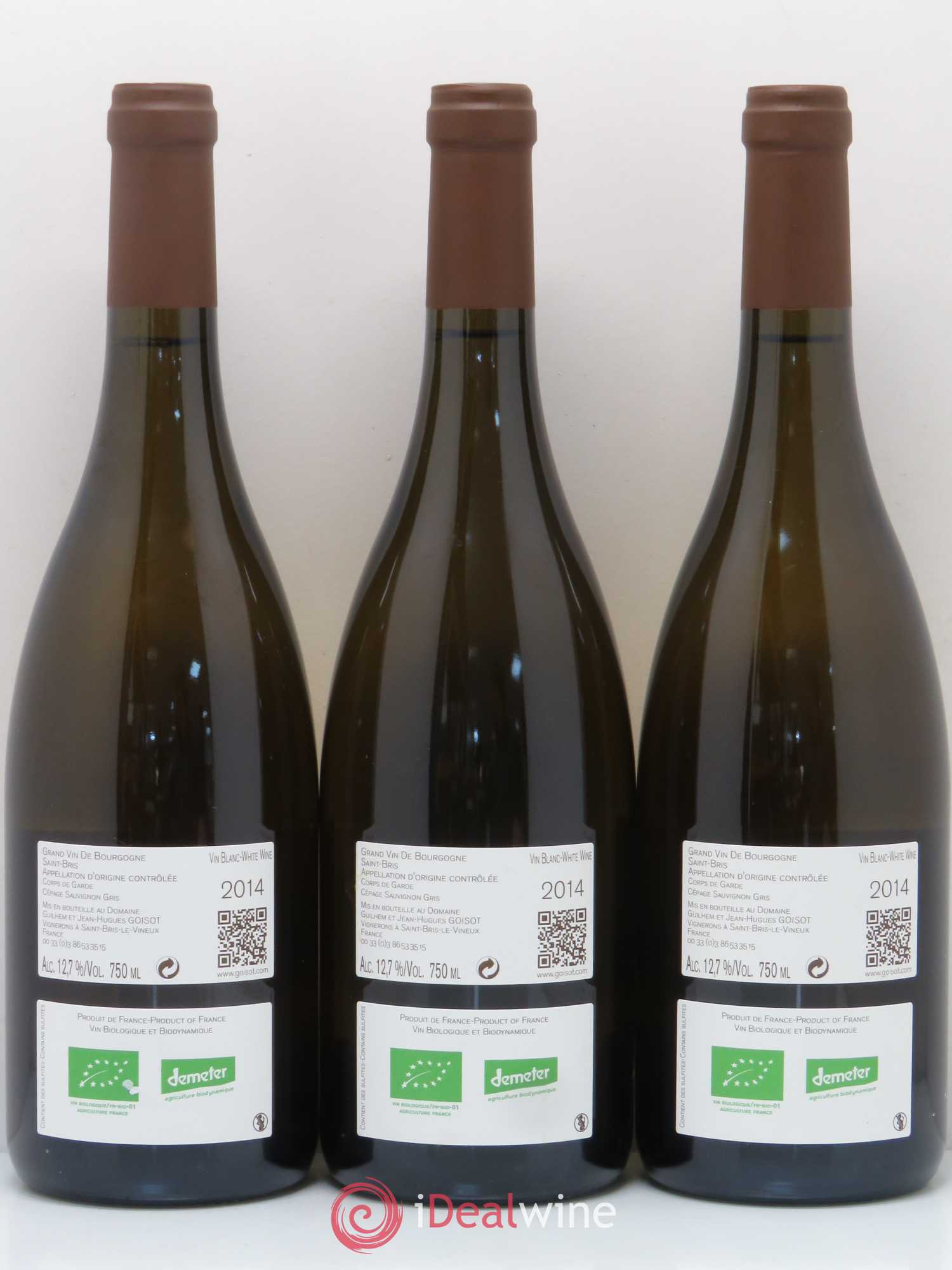 Saint-Bris Corps de Garde Goisot Corps de Garde 2014 - Lot de 3 bouteilles - 1