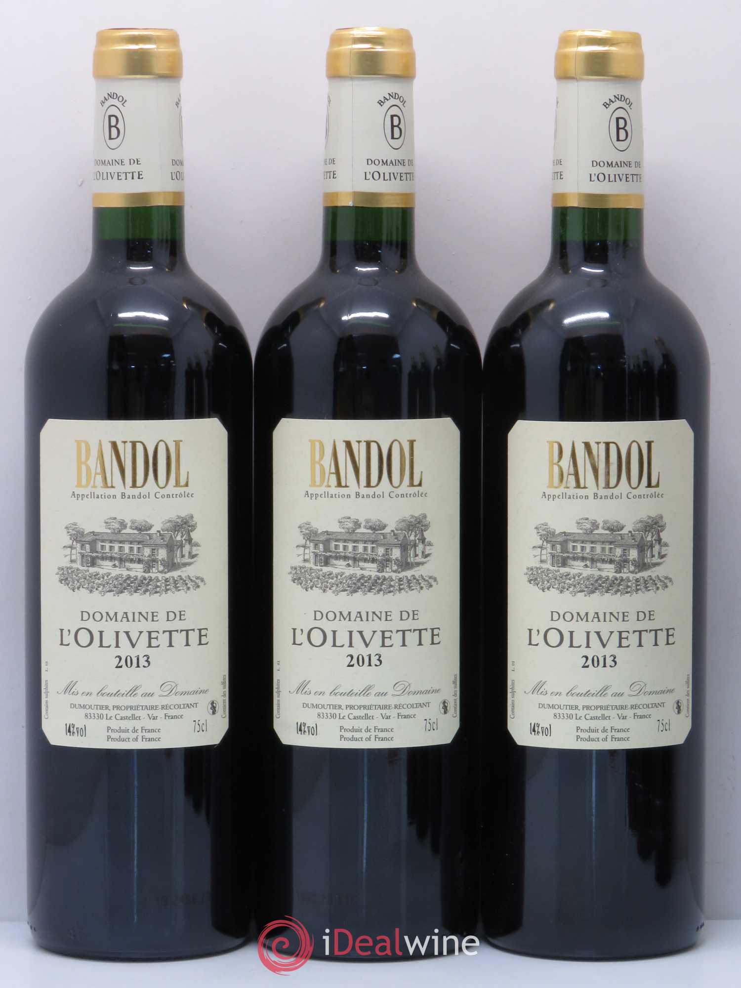 Bandol Domaine de L'Olivette 2013 - Posten von 6 Flaschen - 1