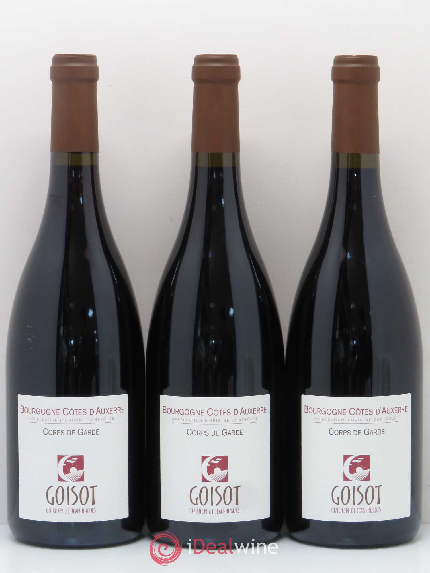 Bourgogne Cotes d'Auxerre Corps de Garde Goisot 2014 - Posten von 3 Flaschen - 0