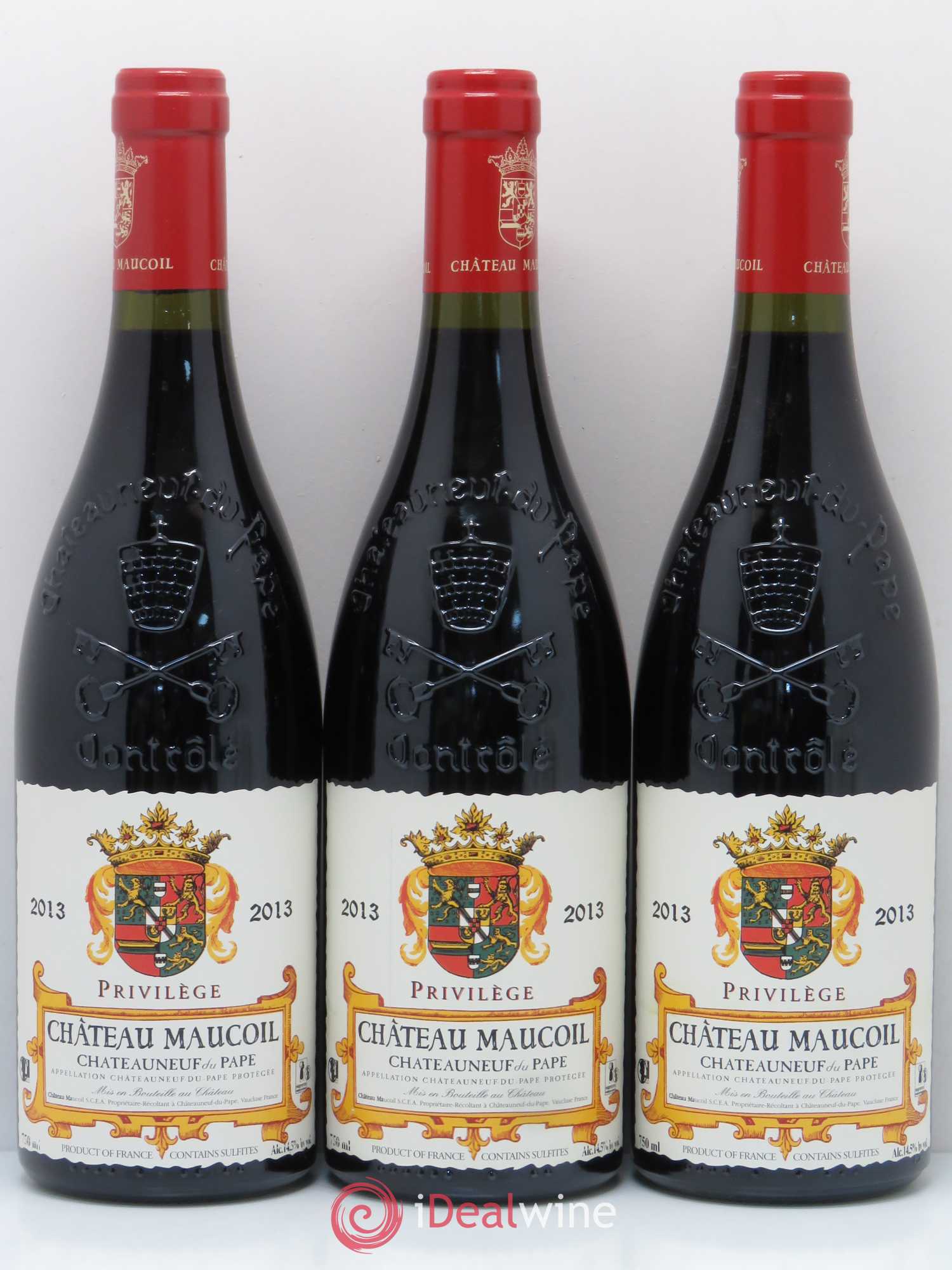 Châteauneuf-du-Pape cuvee Privilege Château Maucoil 2013 - Posten von 3 Flaschen - 0