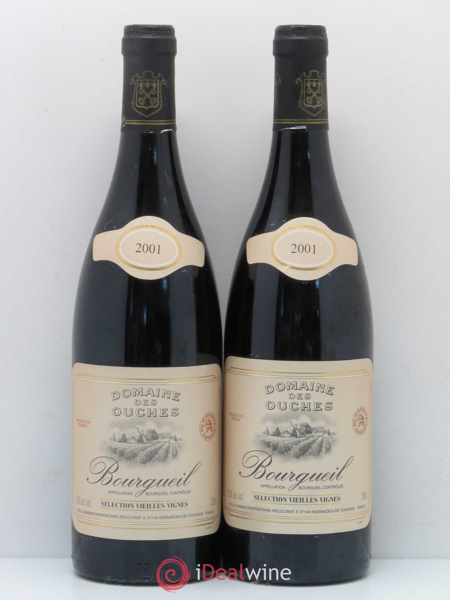 Bourgueil Vielles Vignes Domaine Des Ouches 2001 - Posten von 2 Flaschen - 0