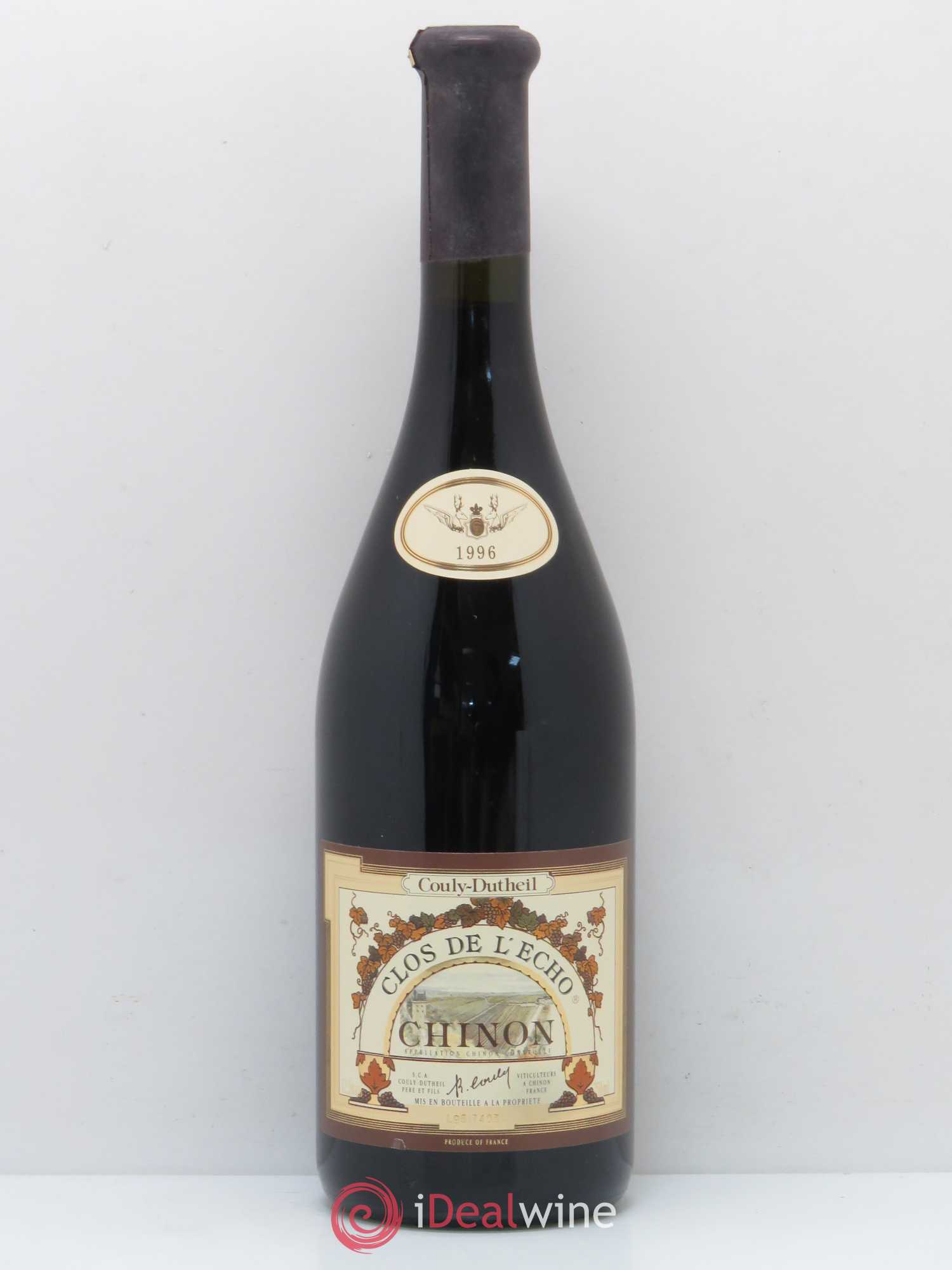 Chinon Clos de l'Echo Couly-Dutheil 1996 - Lot de 1 bouteille - 0