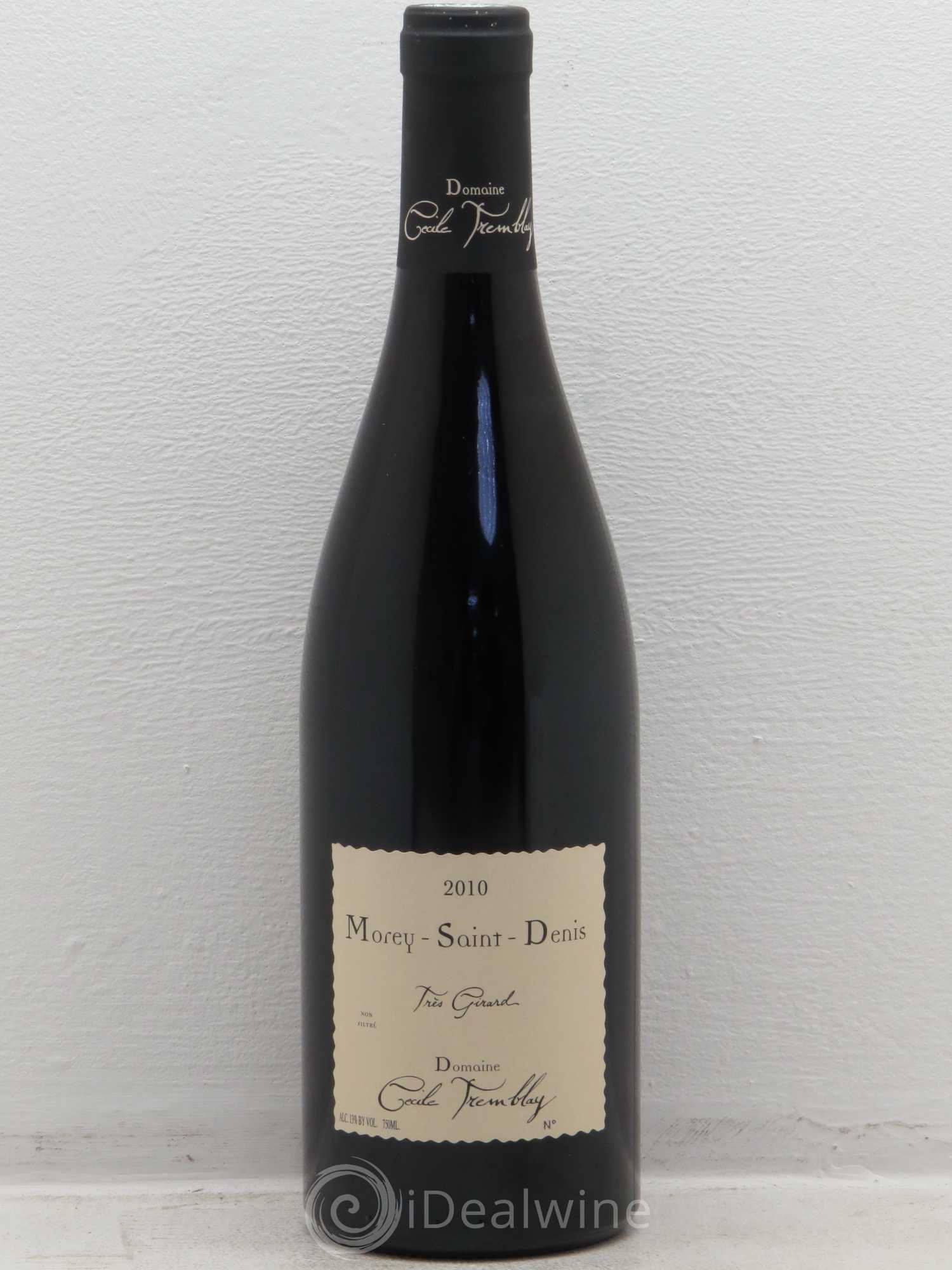 Morey-Saint-Denis Très Girard Cécile Tremblay 2010 - Lot de 1 bouteille - 0