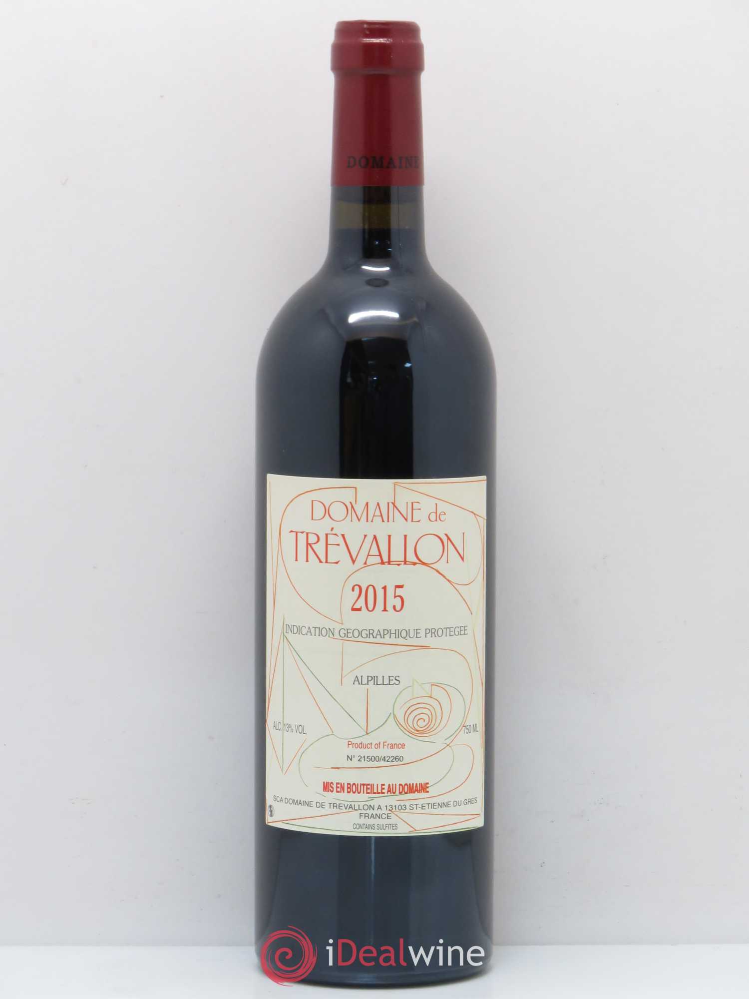 Coteaux d'Aix-en-Provence Trévallon (Domaine de) Eloi Dürrbach 2015 - Lot de 1 bouteille - 0