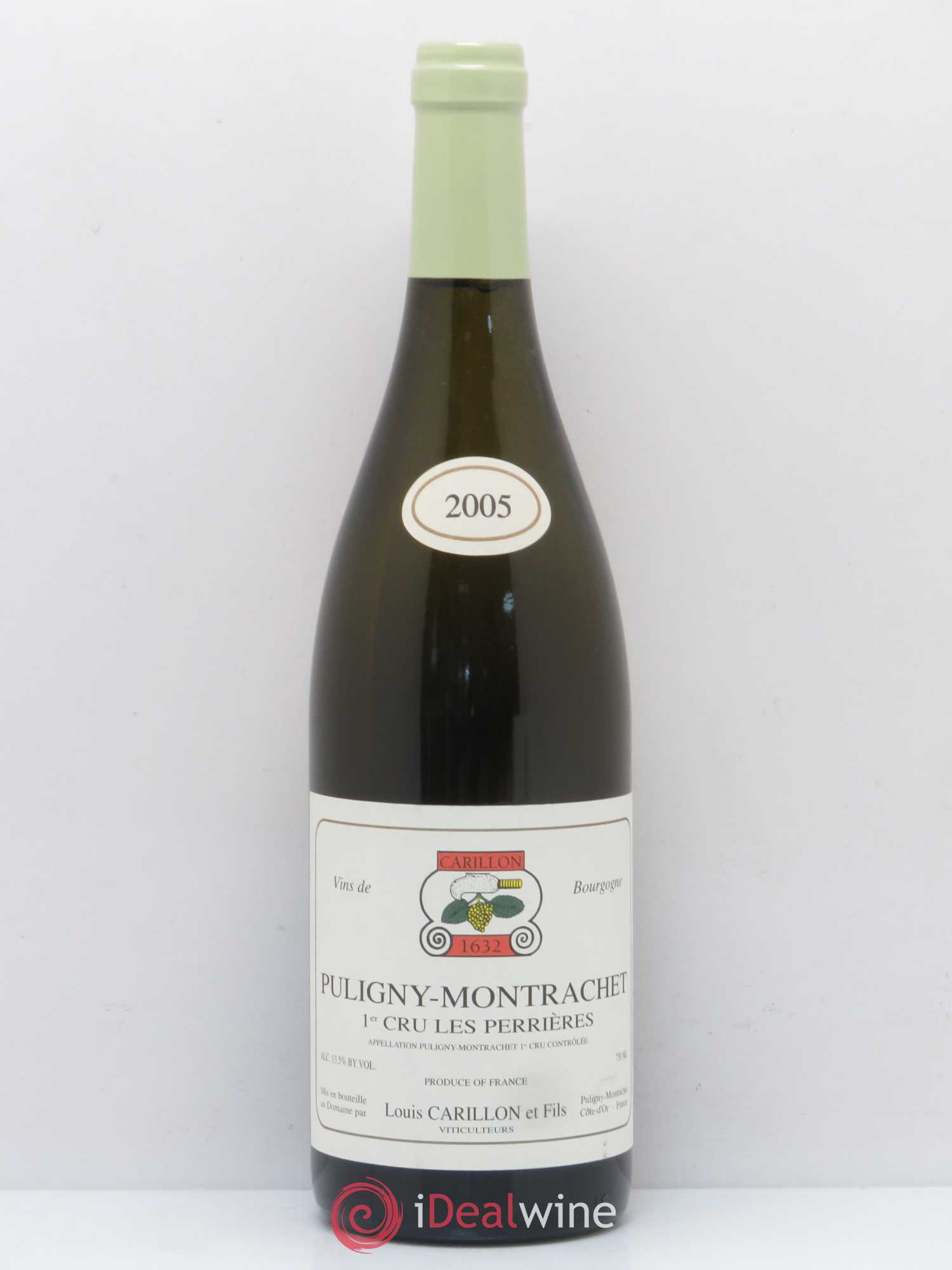 Puligny-Montrachet 1er Cru Les Perrières Louis Carillon & Fils 2005 - Lot de 1 bouteille - 0