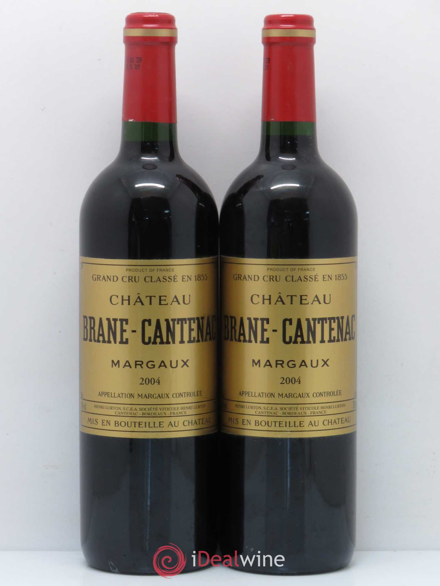 Château Brane Cantenac 2ème Grand Cru Classé 2004 - Lot de 2 bouteilles - 0