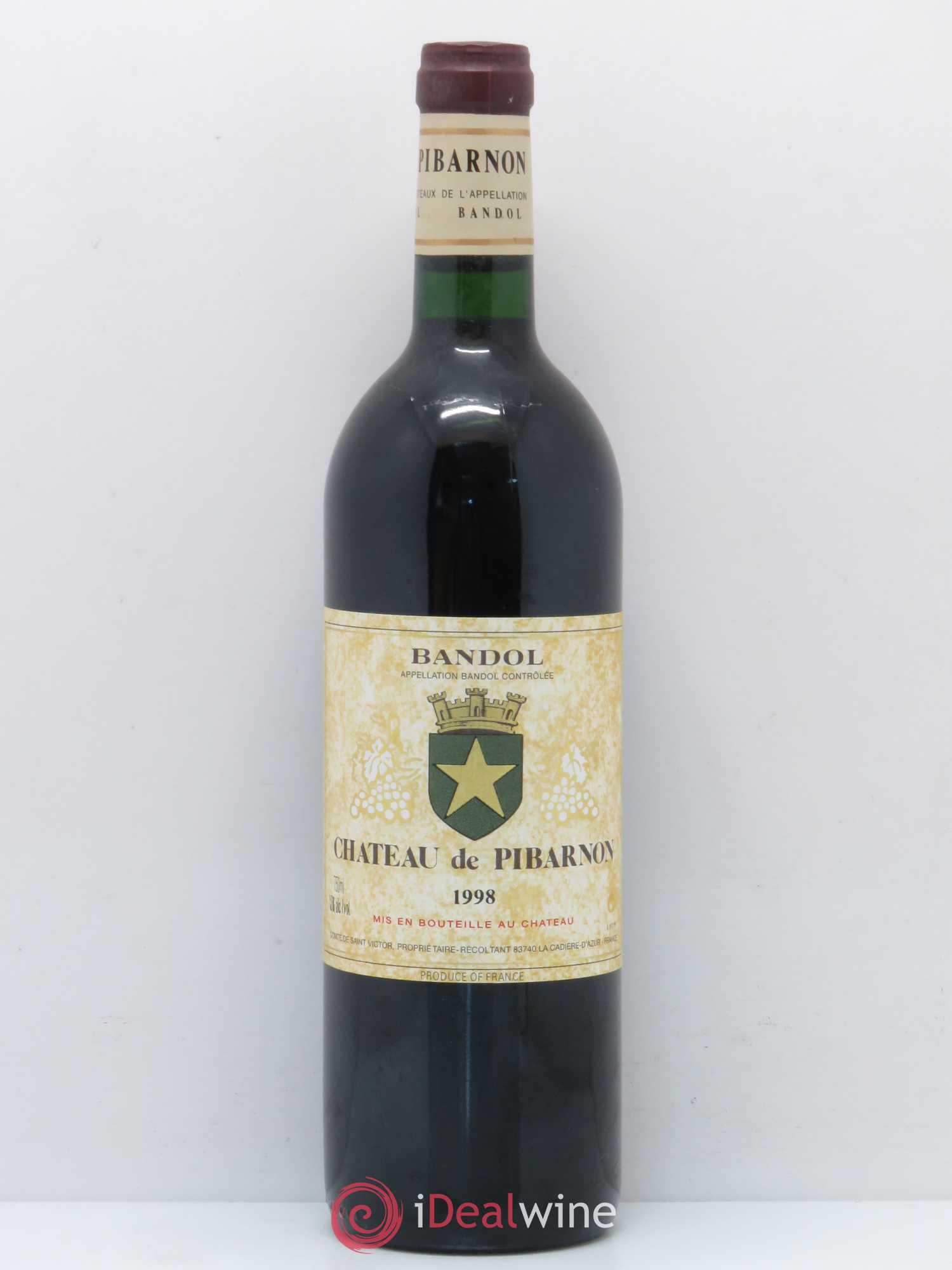 Bandol Château de Pibarnon Comte de Saint-Victor 1998 - Lot de 1 bouteille - 0