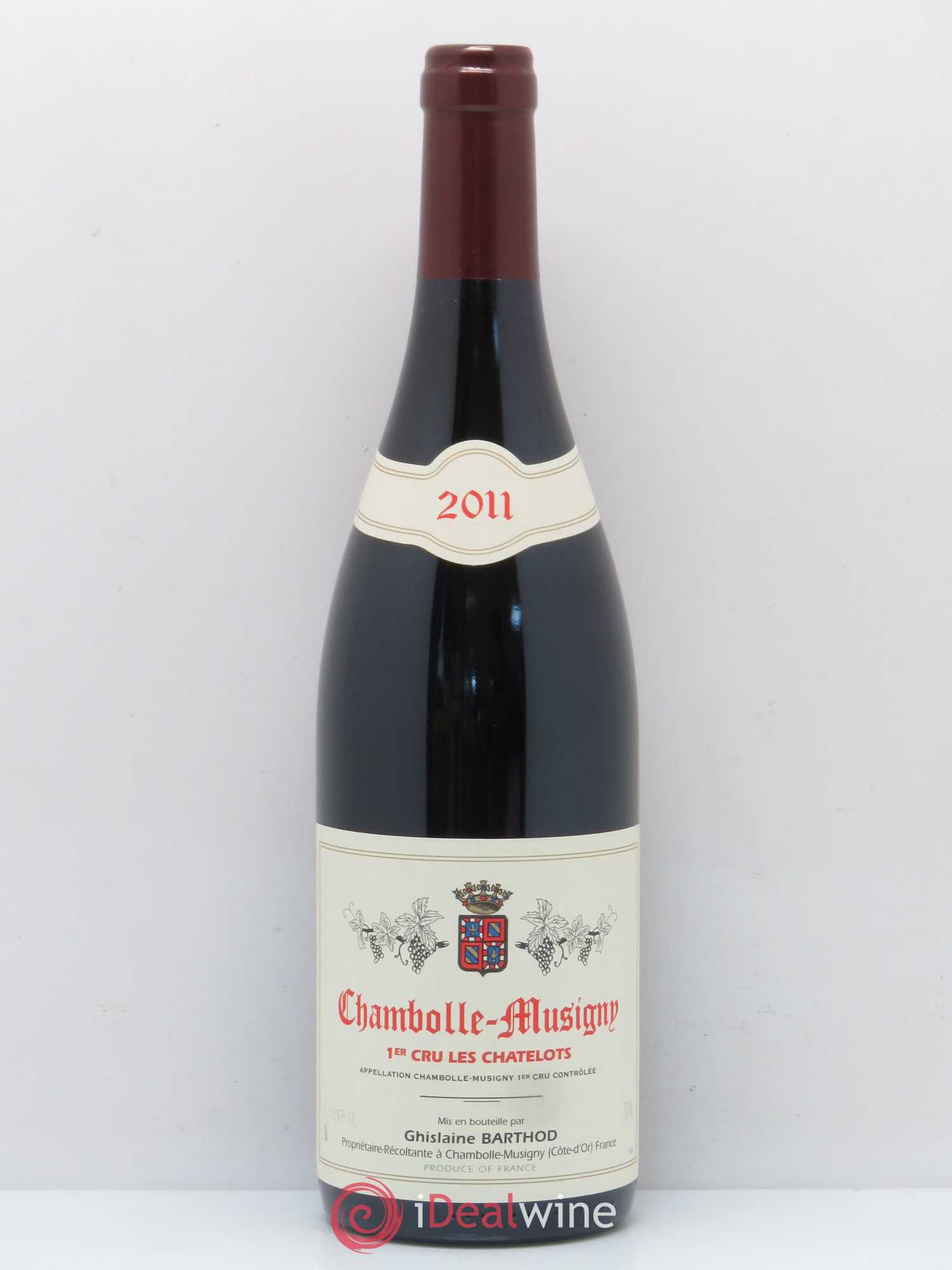Chambolle-Musigny 1er Cru Les Chatelots Ghislaine Barthod 2011 - Lot de 1 bouteille - 0