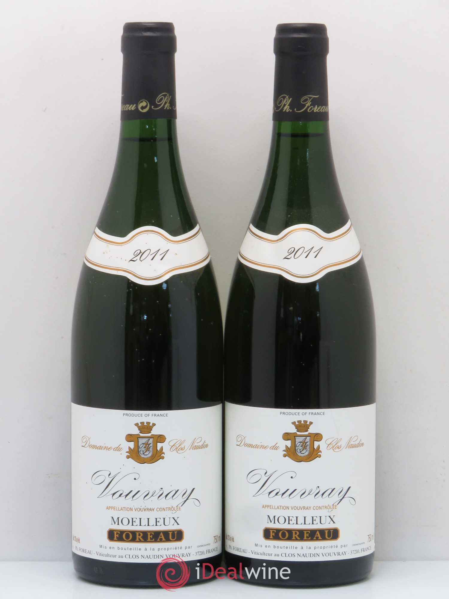 Vouvray Moelleux Clos Naudin - Philippe Foreau 2011 - Lotto di 2 bottiglie - 0