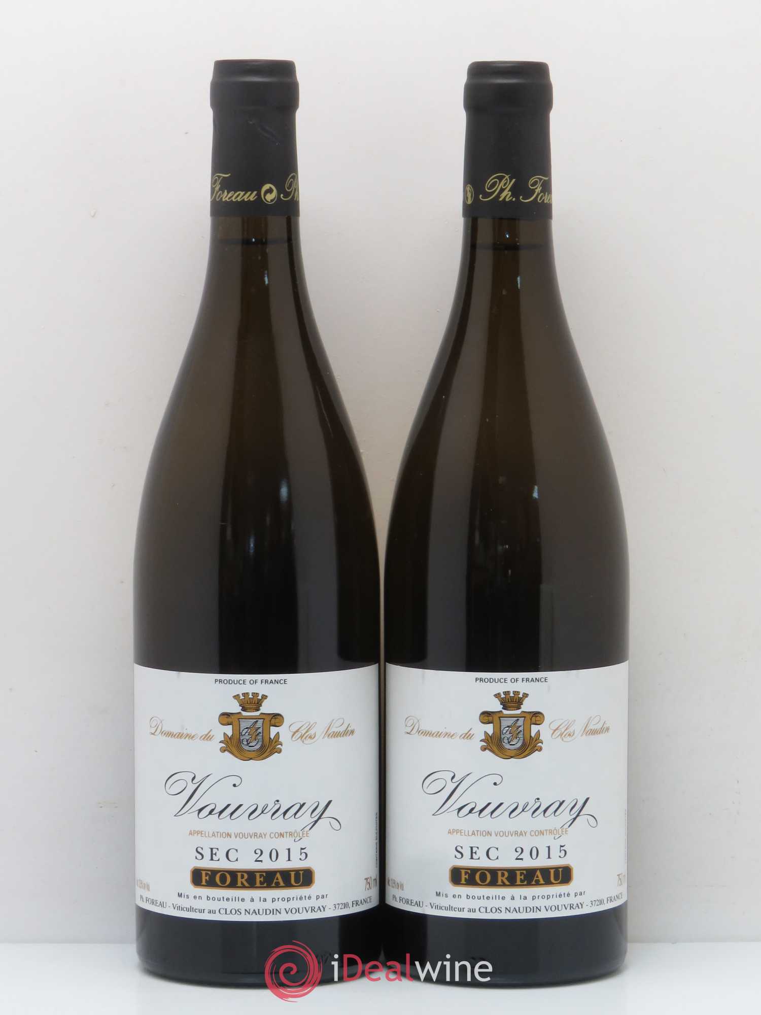 Vouvray Sec Clos Naudin - Philippe Foreau 2015 - Lot de 2 bouteilles - 0