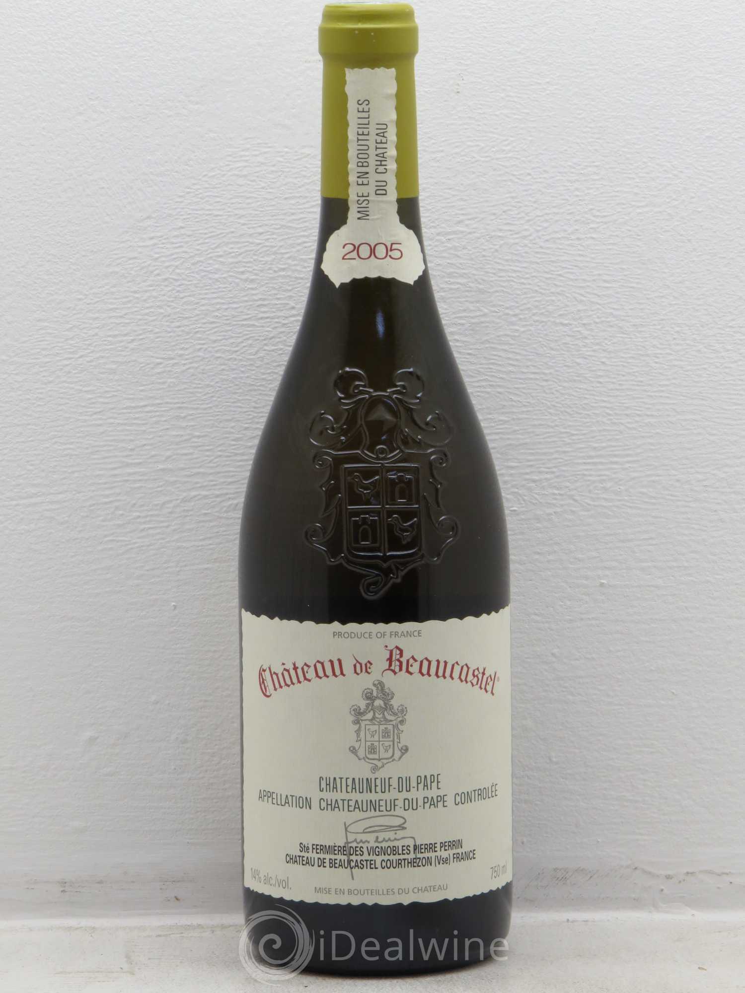 Châteauneuf-du-Pape Château de Beaucastel Famille Perrin 2005 - Lot de 1 bouteille - 0