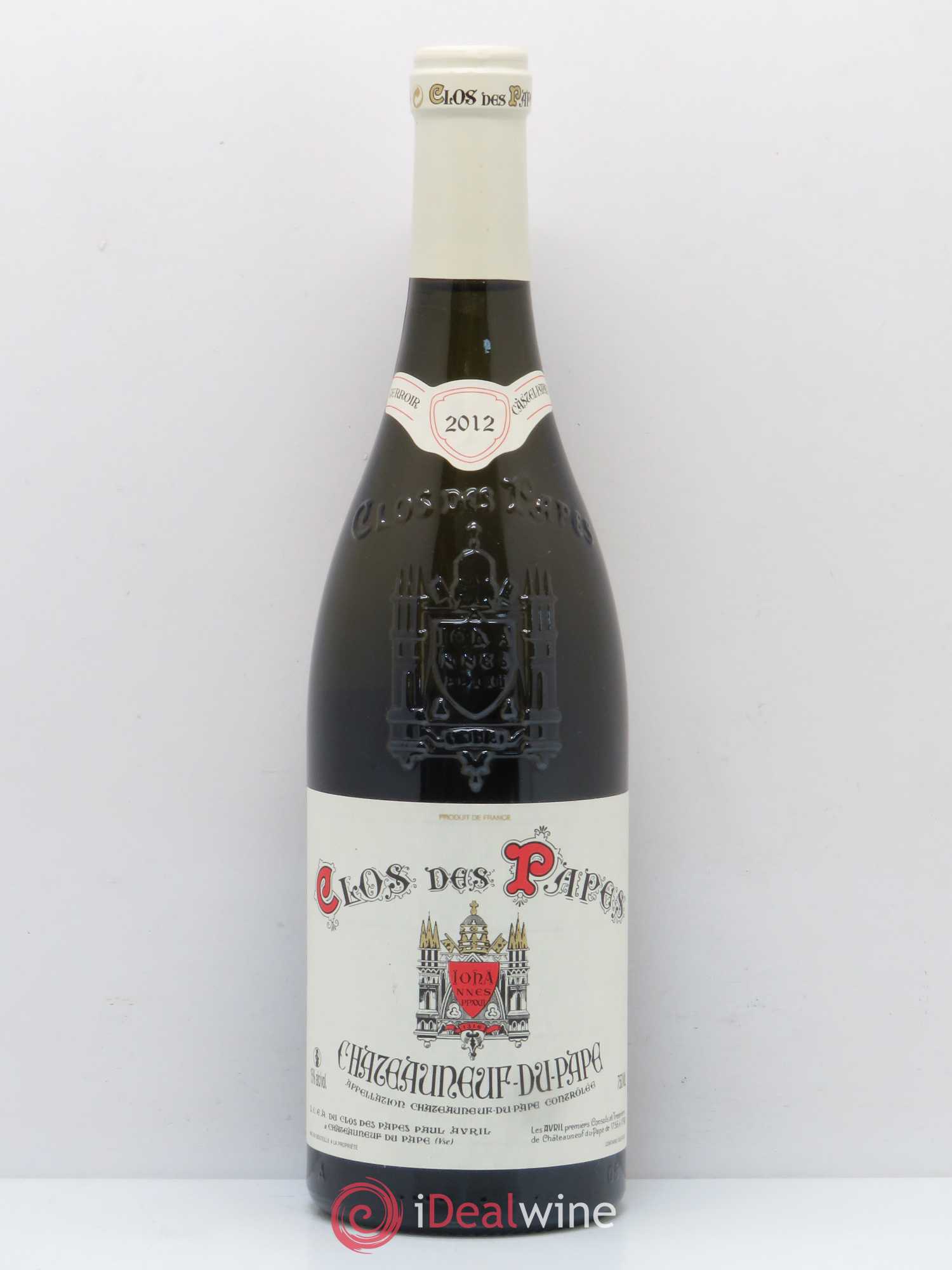 Châteauneuf-du-Pape Clos des Papes - Paul Avril 2012 - Lot de 1 bouteille - 0