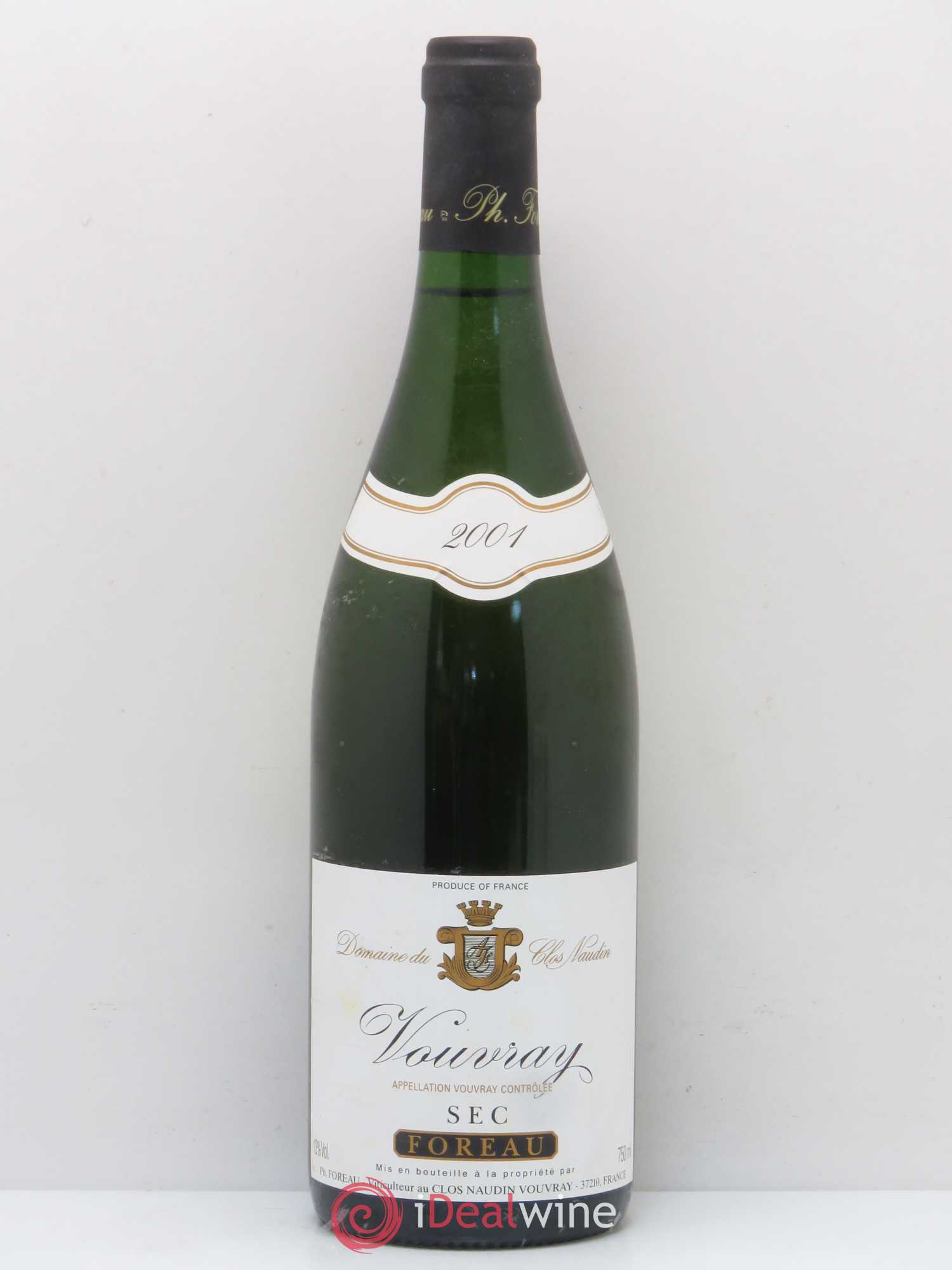Vouvray Sec Clos Naudin - Philippe Foreau 2001 - Lot de 1 bouteille - 0
