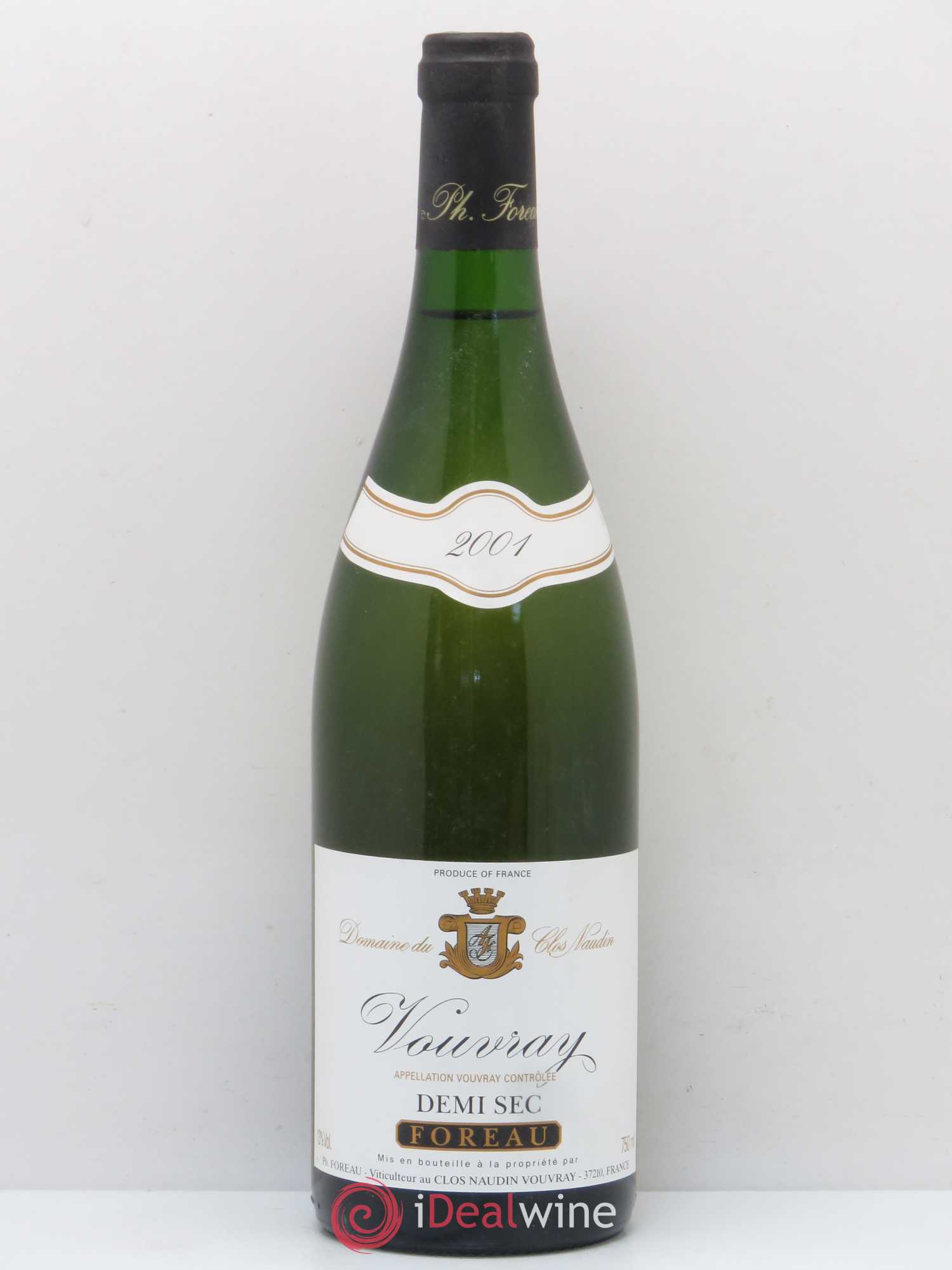 Vouvray Demi-Sec Clos Naudin - Philippe Foreau 2001 - Lot de 1 bouteille - 0