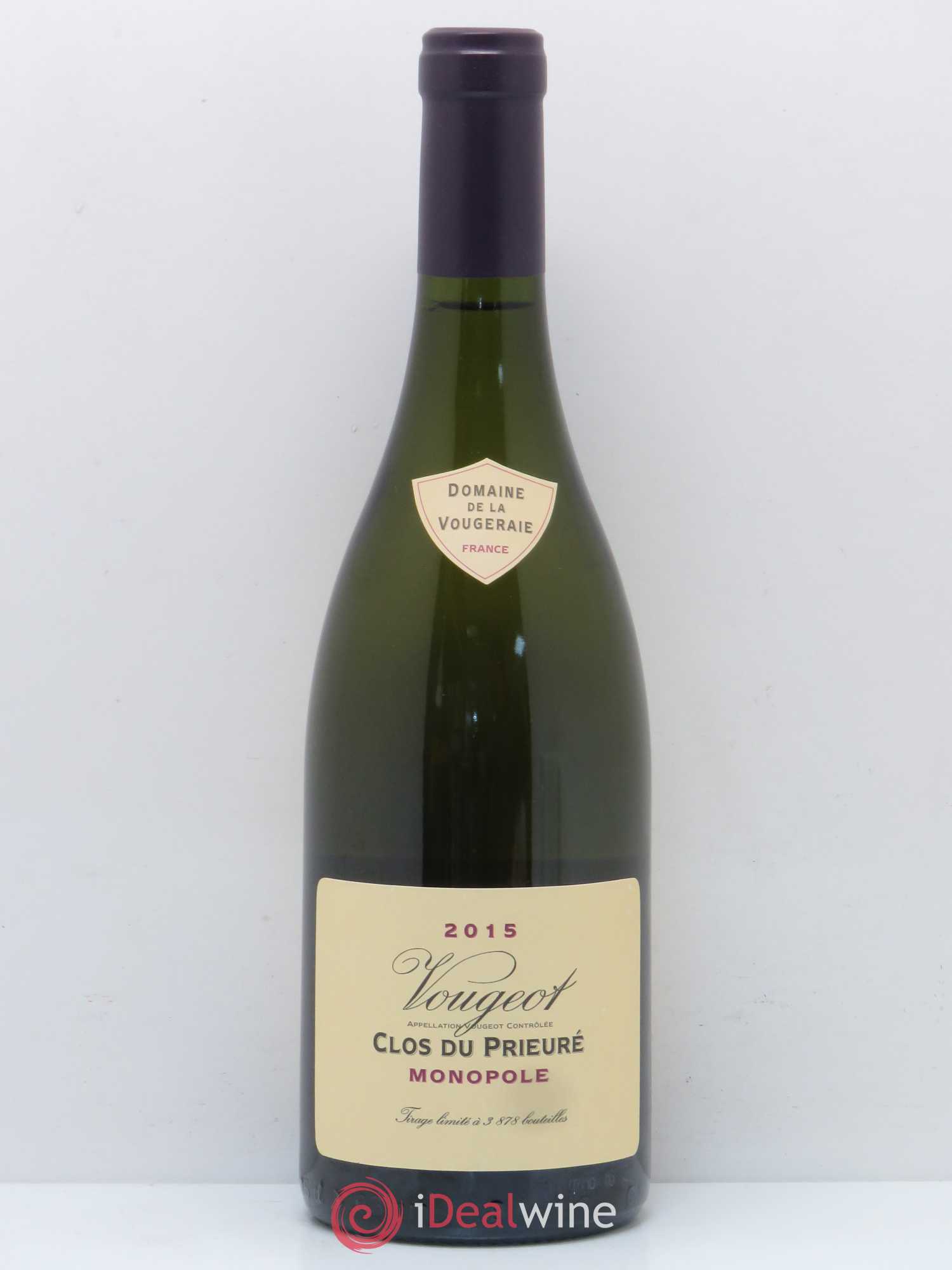 Vougeot Clos du Prieuré Domaine de la Vougeraie 2015 - Posten von 1 Flasche - 0