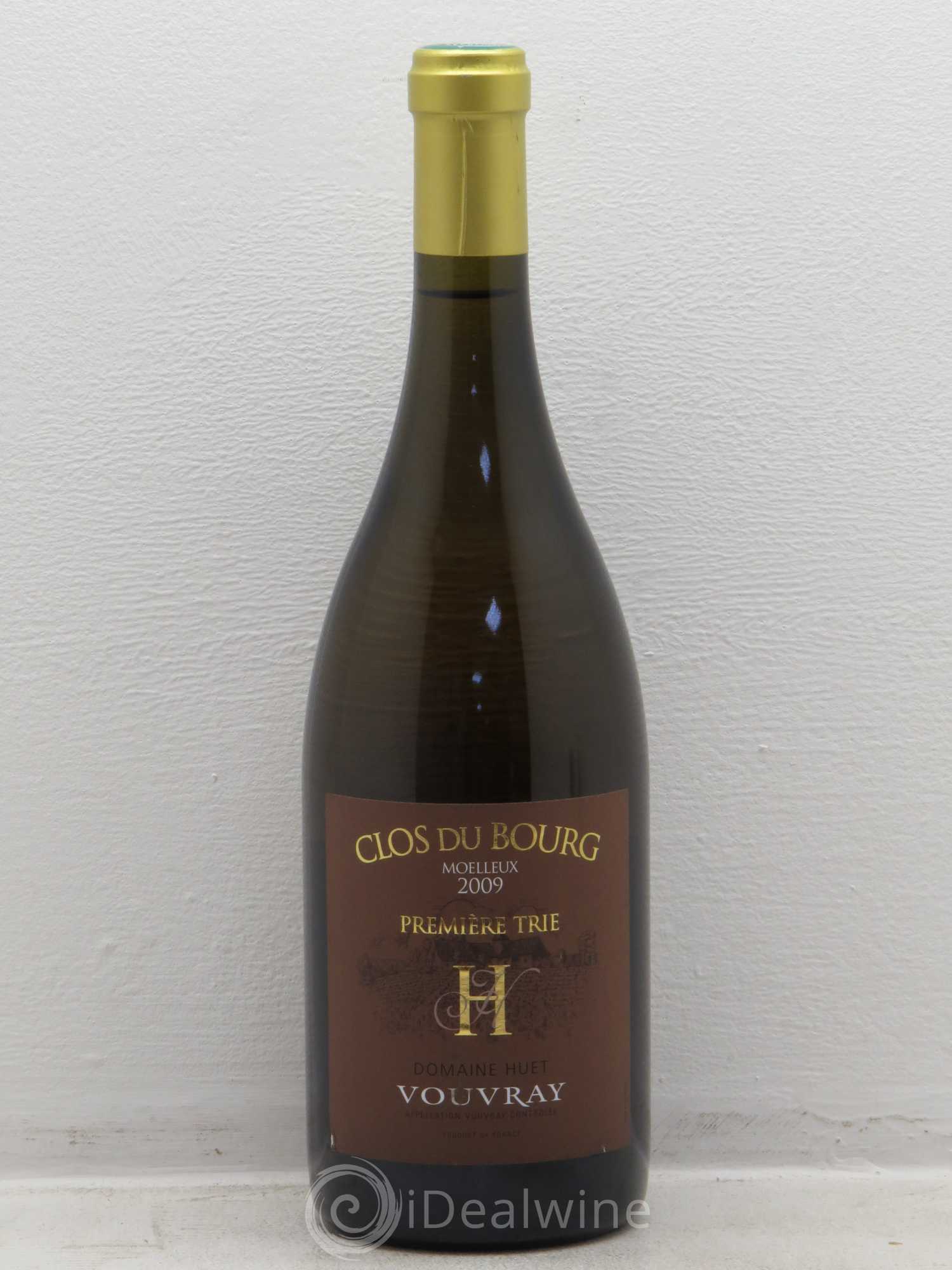 Vouvray Clos du Bourg Moelleux 1ère trie Domaine Huet 2009 - Posten von 1 Flasche - 0