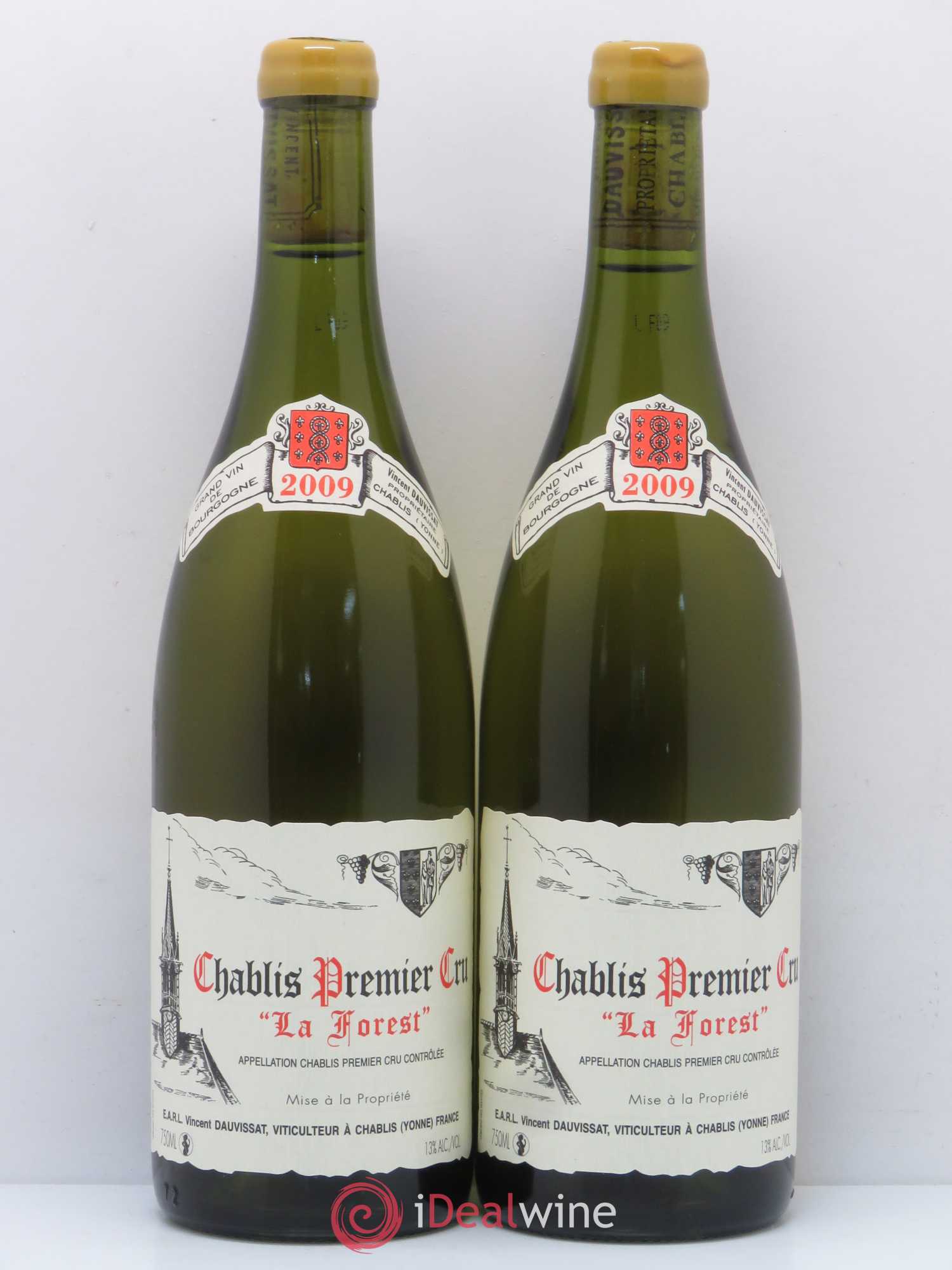 Chablis 1er Cru La Forest Vincent Dauvissat (Domaine) 2009 - Lot de 2 bouteilles - 0
