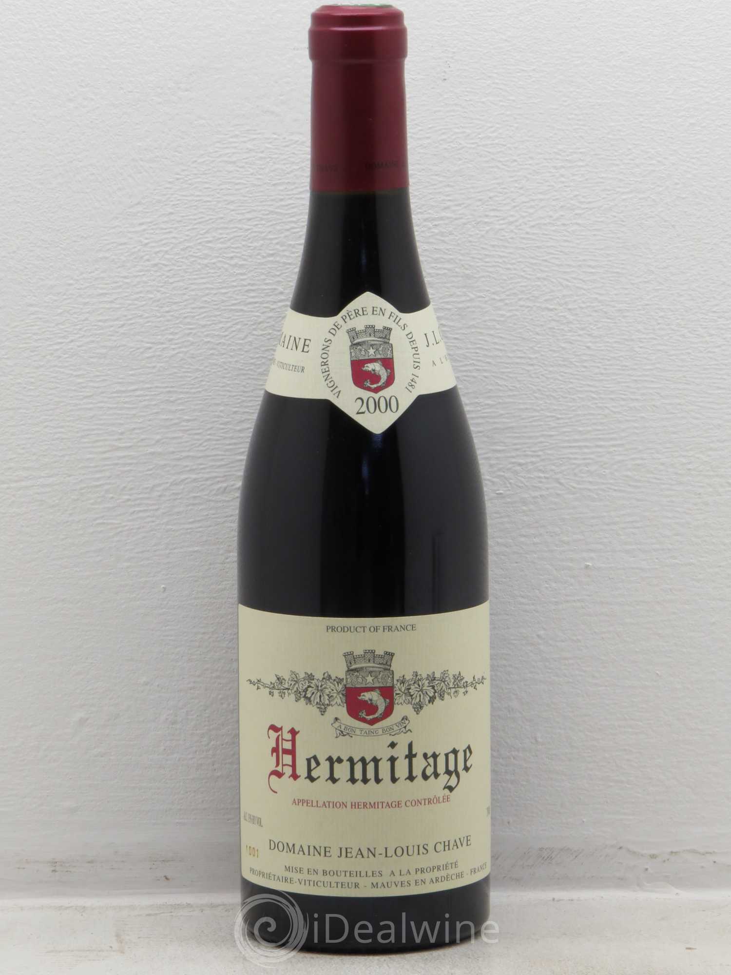 Hermitage Jean-Louis Chave 2000 - Lot de 1 bouteille - 0