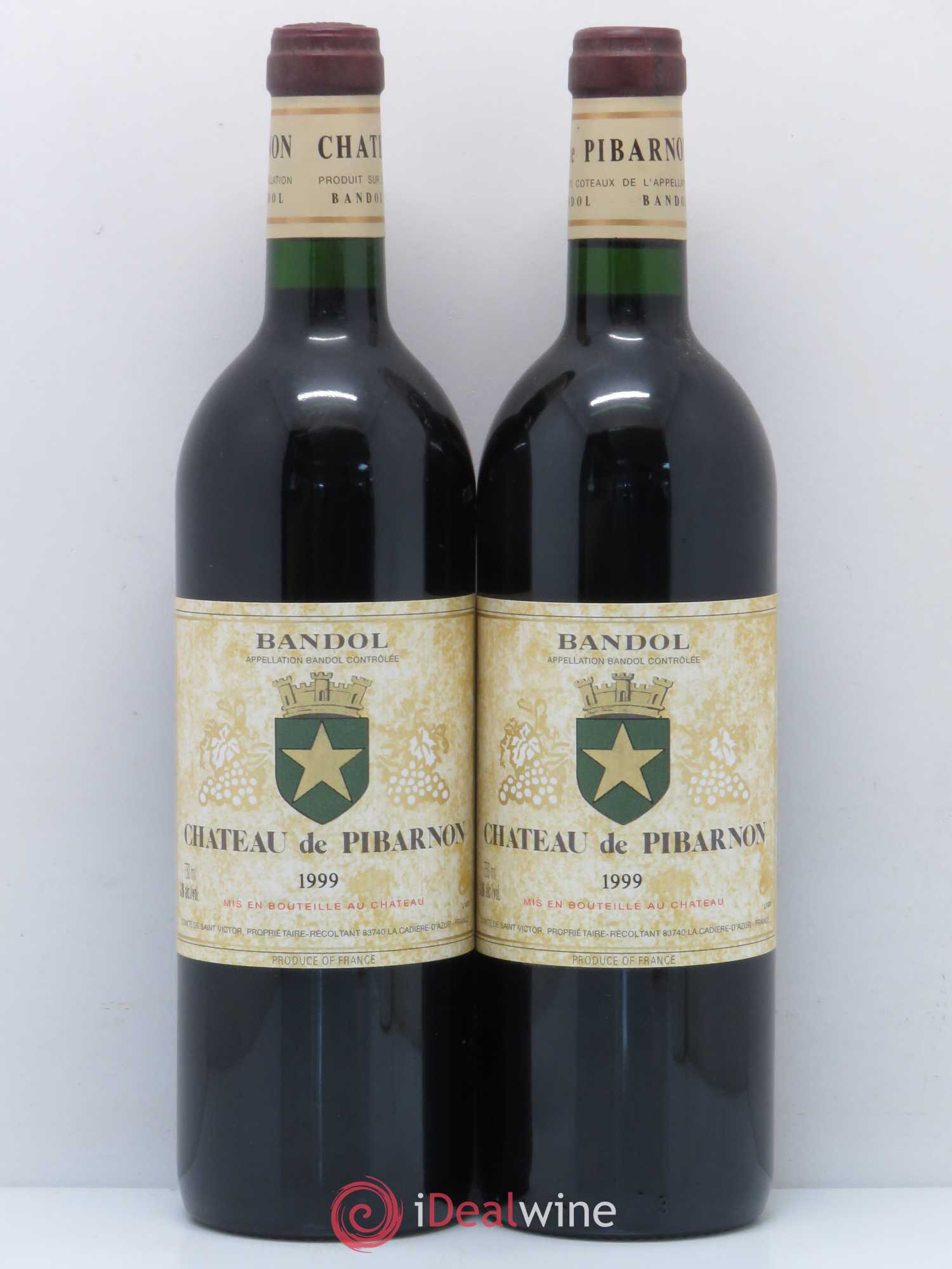 Bandol Château de Pibarnon Comte de Saint-Victor 1999 - Lot de 2 bouteilles - 0