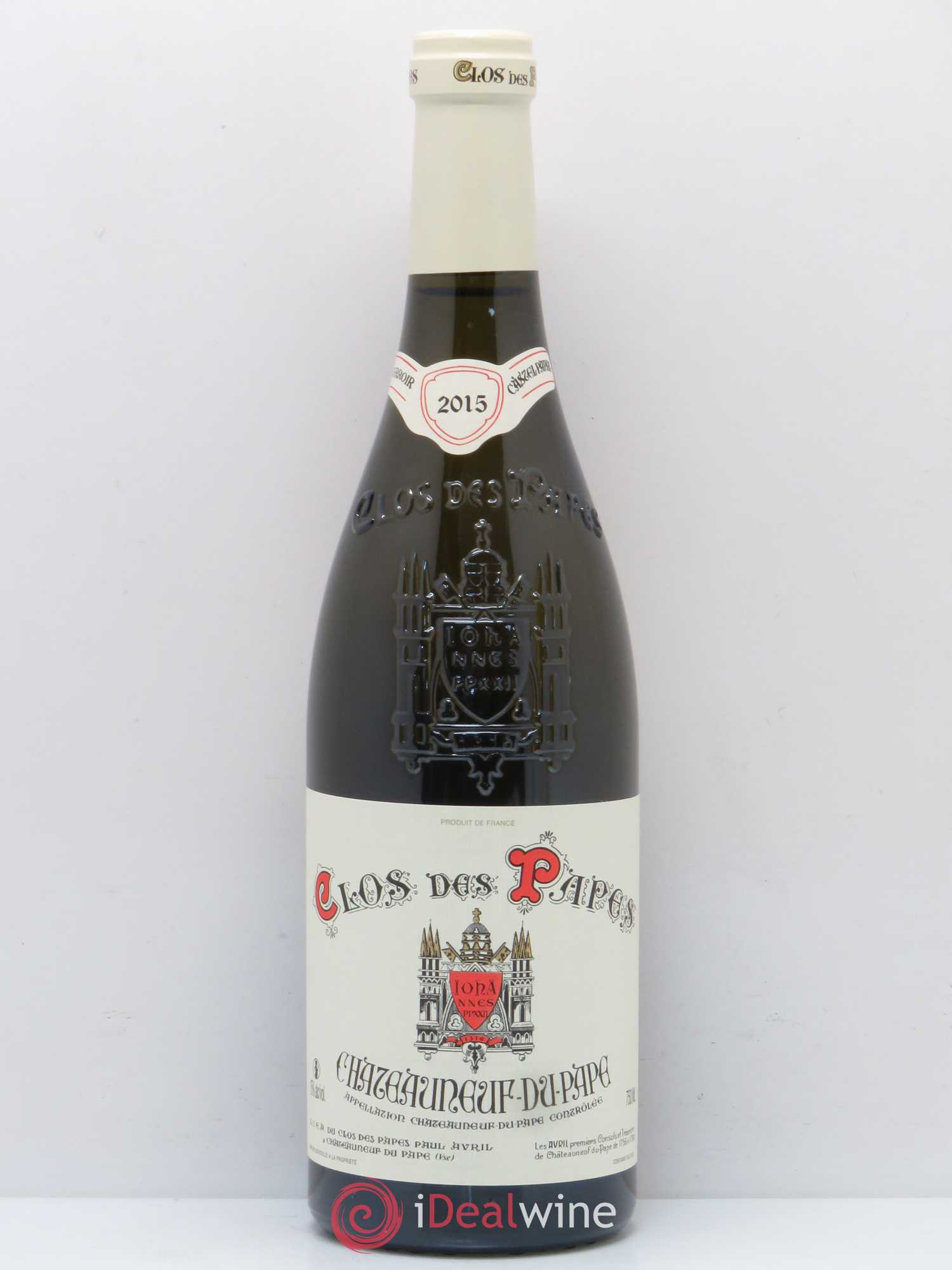 Châteauneuf-du-Pape Clos des Papes - Paul Avril 2015 - Lot de 1 bouteille - 0