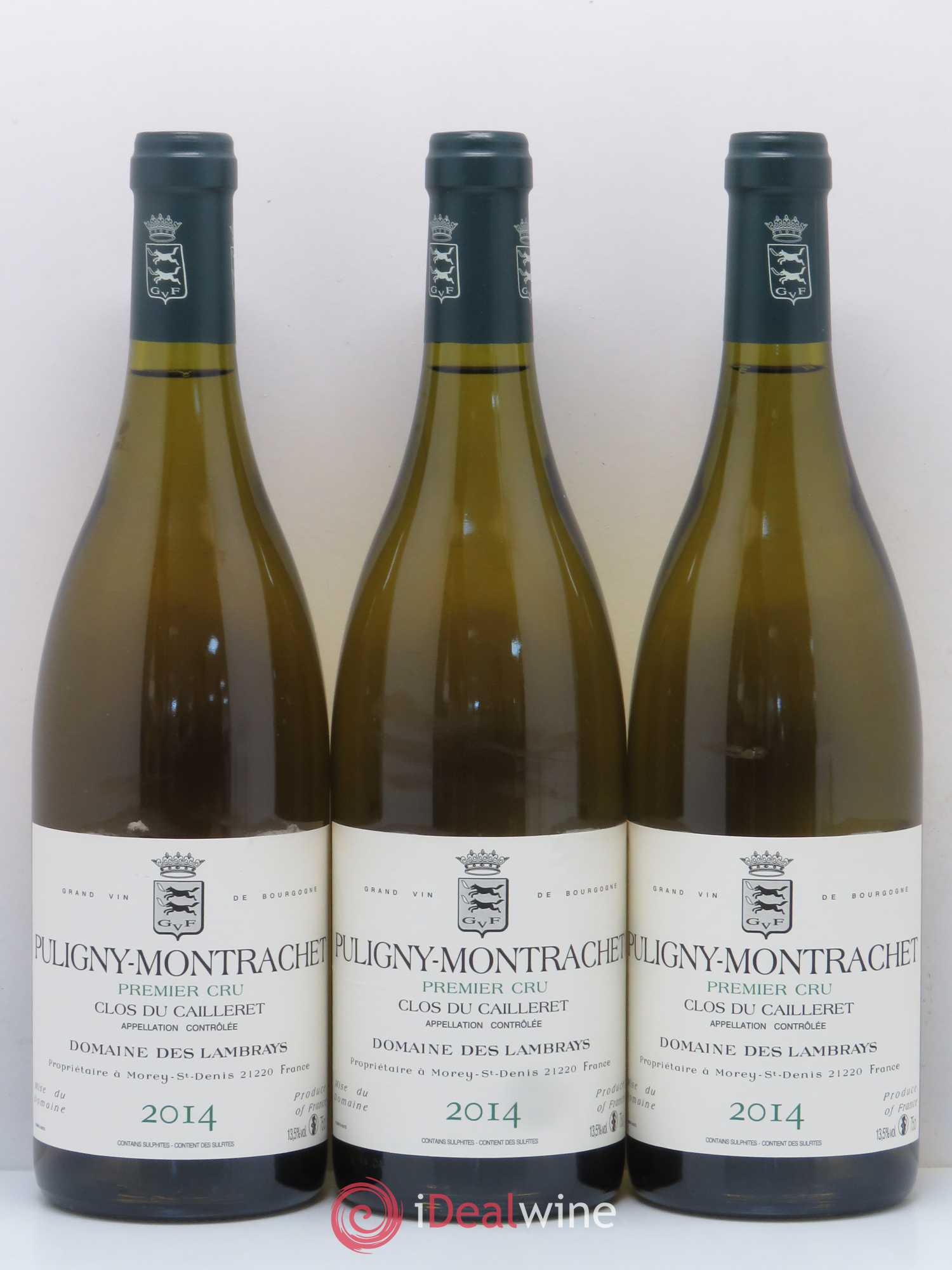 Puligny-Montrachet 1er Cru Clos du Cailleret Domaine des Lambrays 2014 - Lot de 3 bouteilles - 0
