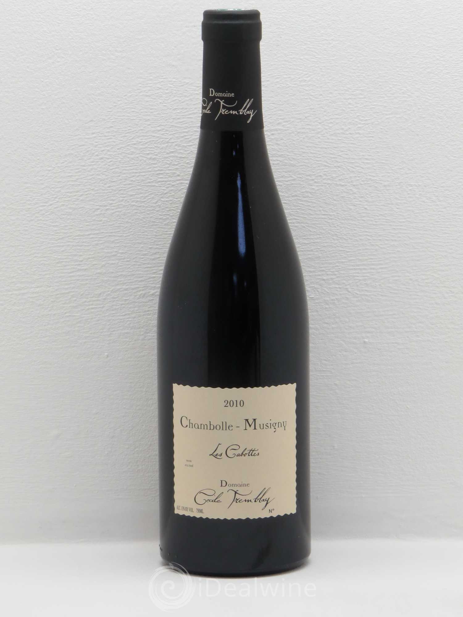 Chambolle-Musigny Les Cabottes Cécile Tremblay 2010 - Lot de 1 bouteille - 0