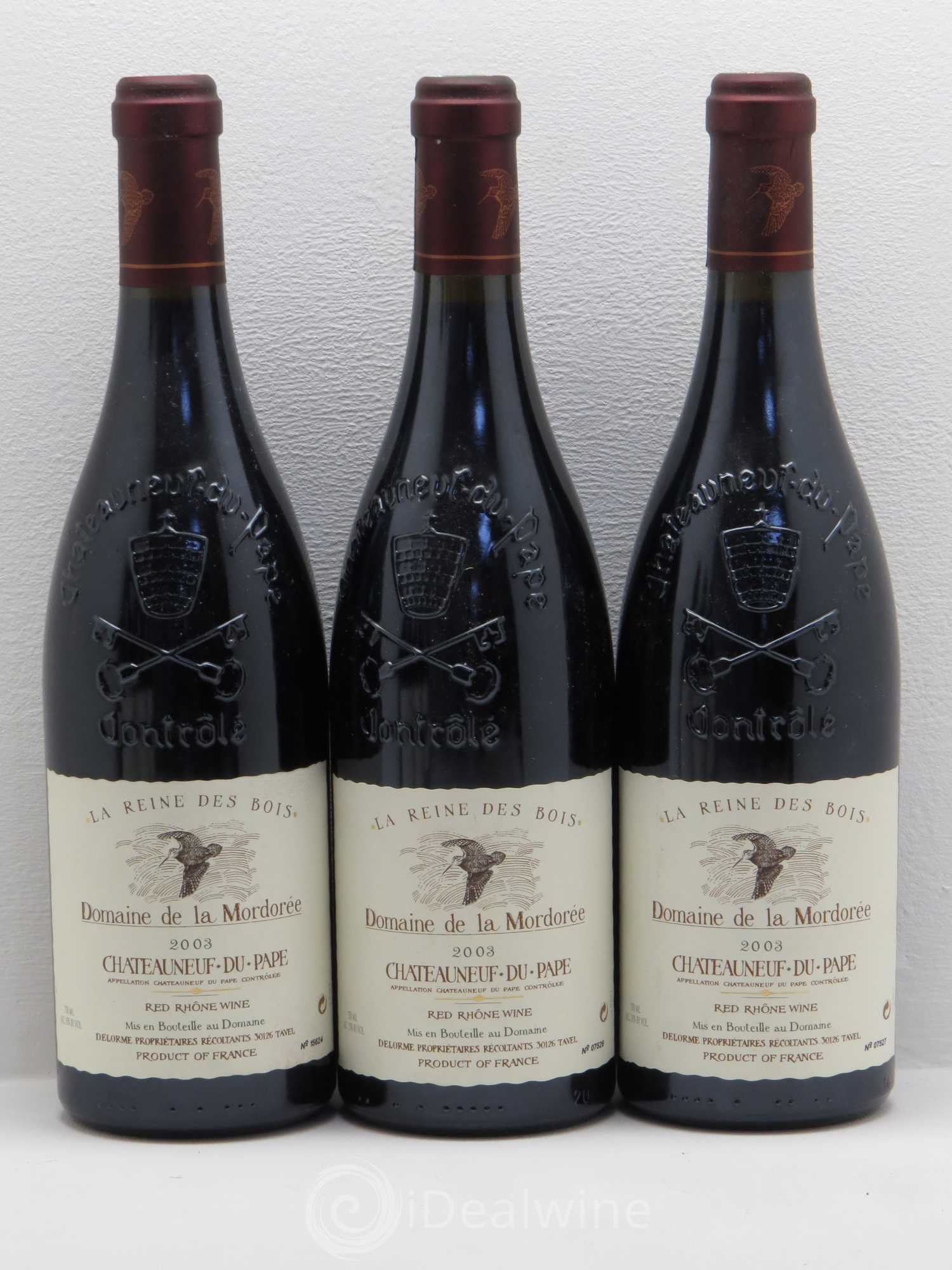 Châteauneuf-du-Pape Domaine de La Mordorée (Domaine de) 2003 - Lot de 6 bouteilles - 1