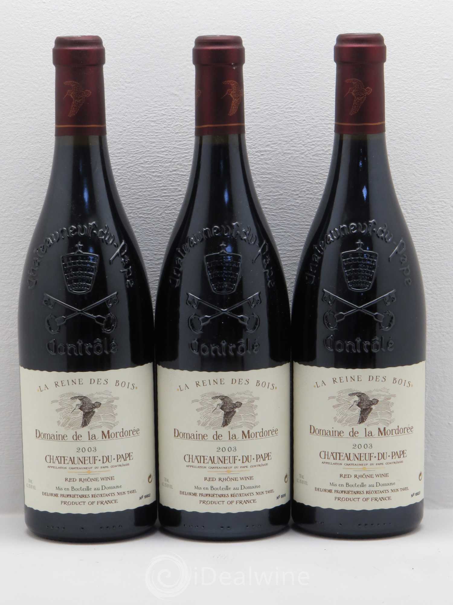 Châteauneuf-du-Pape Domaine de La Mordorée (Domaine de) 2003 - Lot de 6 bouteilles - 2