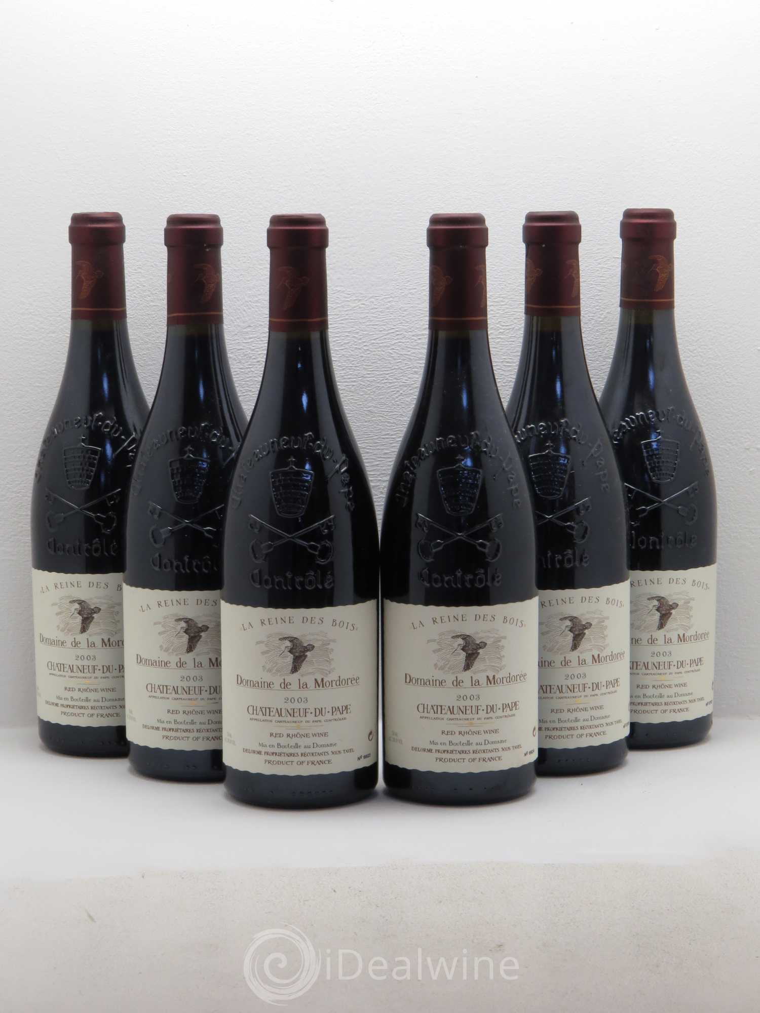 Châteauneuf-du-Pape Domaine de La Mordorée (Domaine de) 2003 - Lot de 6 bouteilles - 0