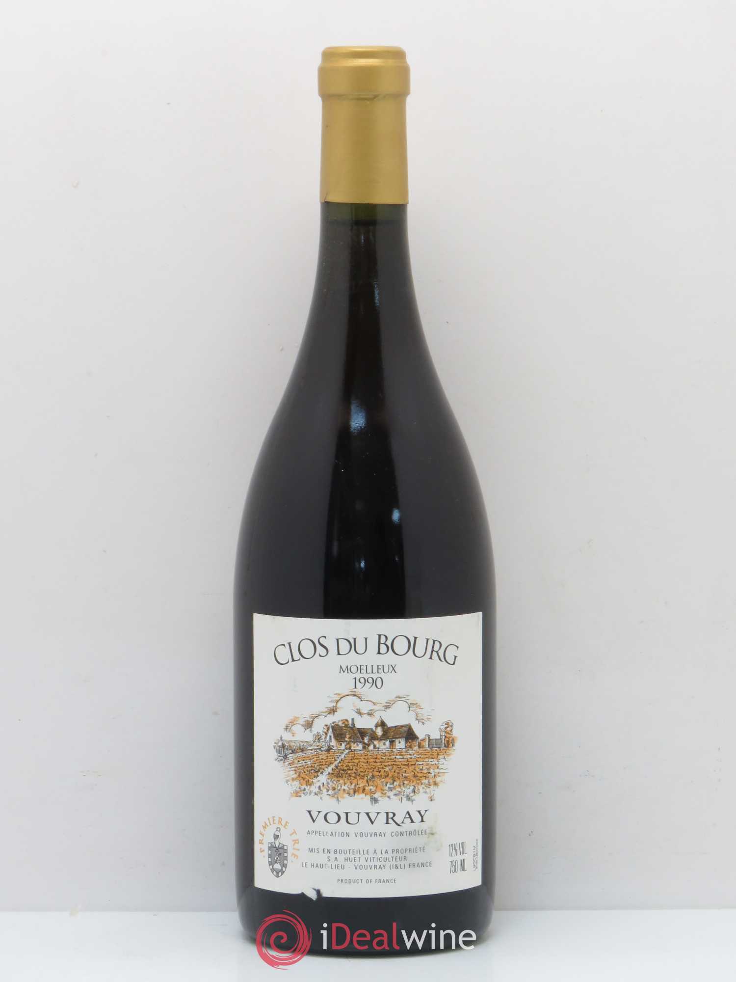 Vouvray Clos du Bourg Moelleux 1ère trie Domaine Huet 1990 - Lotto di 1 bottiglia - 0