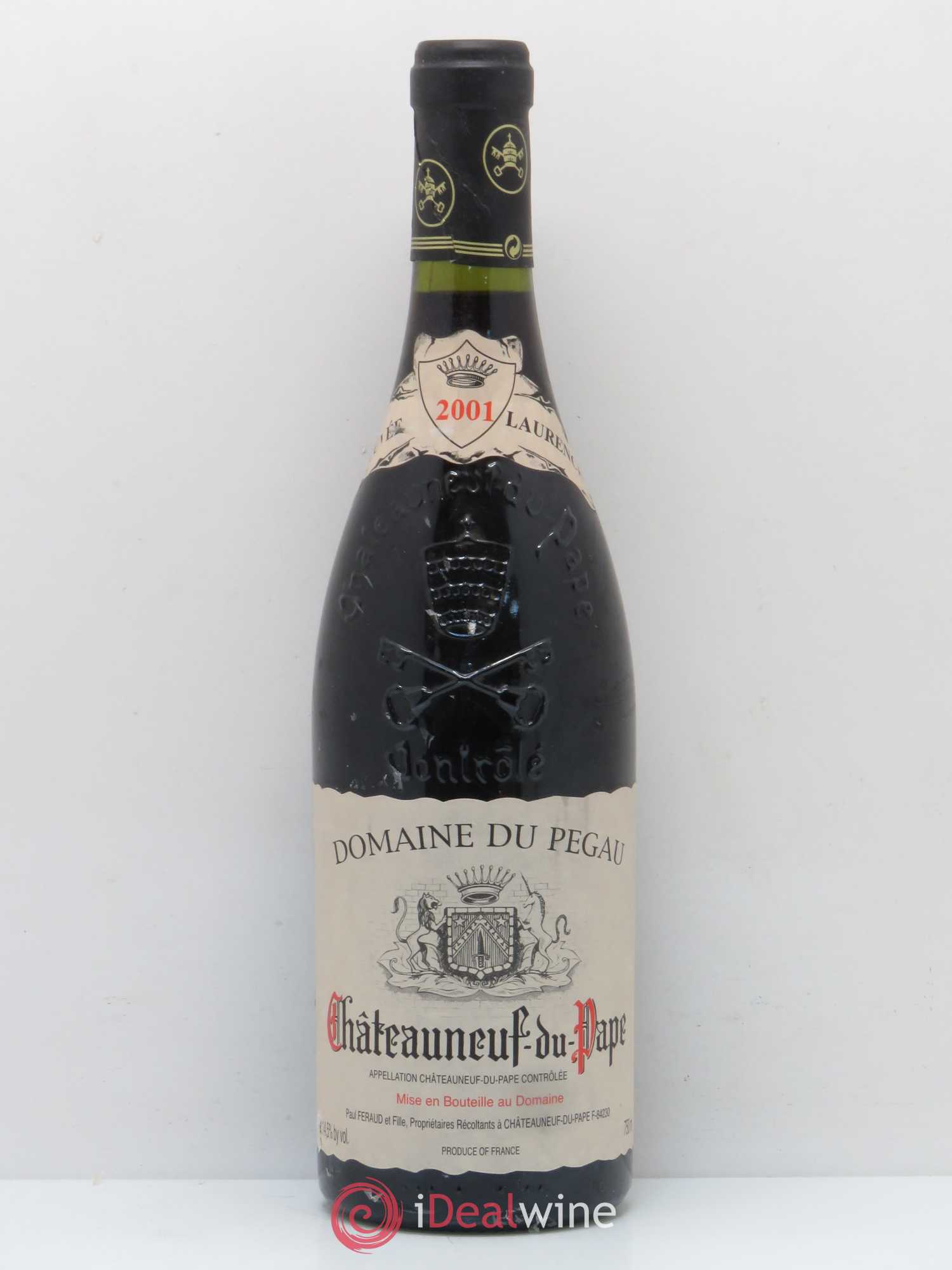 Châteauneuf-du-Pape Domaine du Pégau Cuvée Laurence Paul et Laurence Féraud 2001 - Lot de 1 bouteille - 0