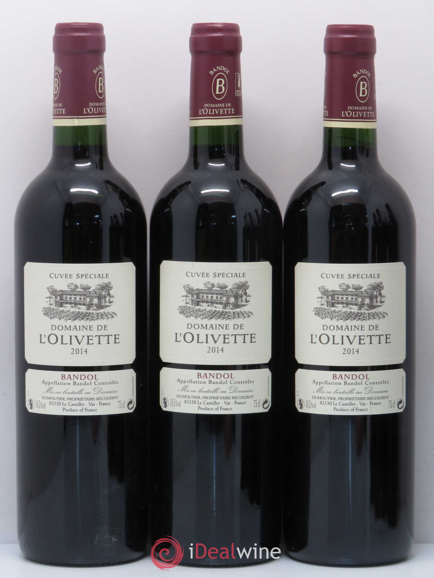 Bandol cuvée spéciale L'Olivette 2014 - Posten von 6 Flaschen - 1
