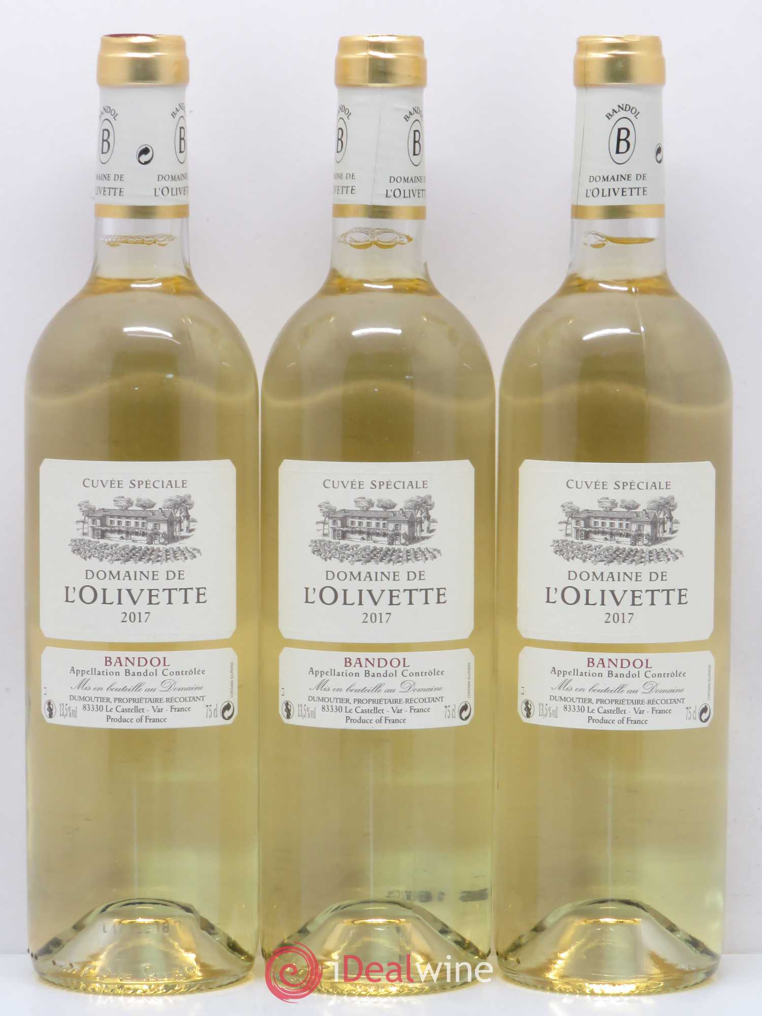 Bandol Cuvée Spéciale Domaine de L'Olivette 2017 - Posten von 3 Flaschen - 0