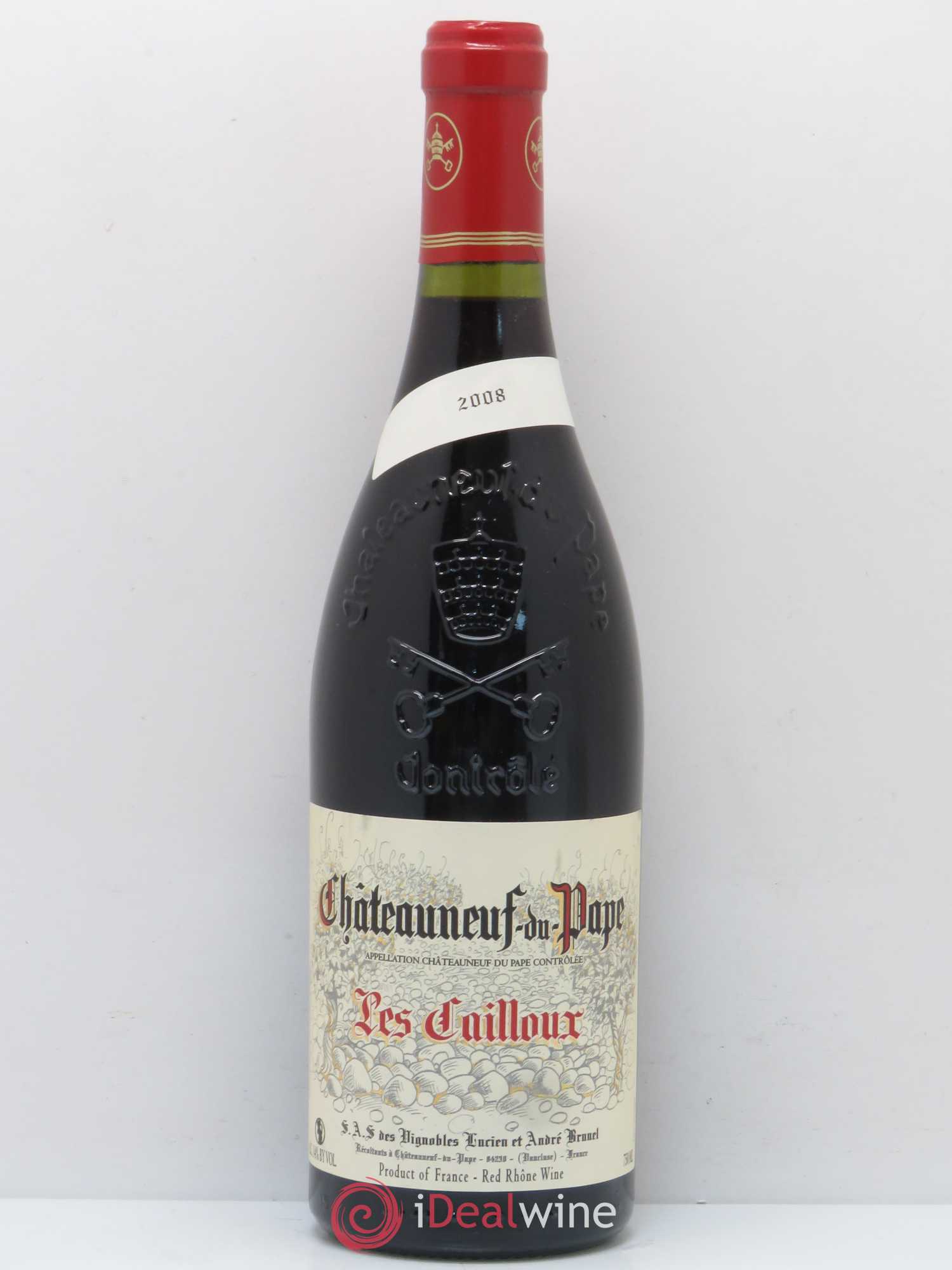 Châteauneuf-du-Pape Les Cailloux André Brunel 2008 - Lot de 1 bouteille - 0