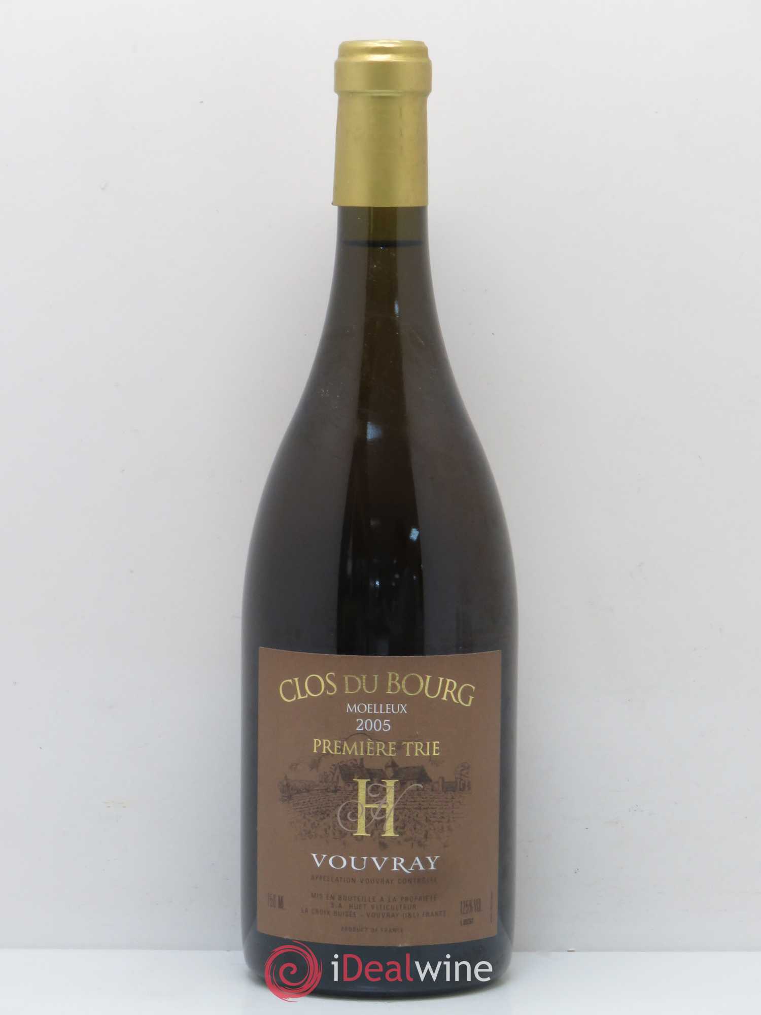 Vouvray Clos du Bourg Moelleux 1ère trie Domaine Huet 2005 - Lotto di 1 bottiglia - 0