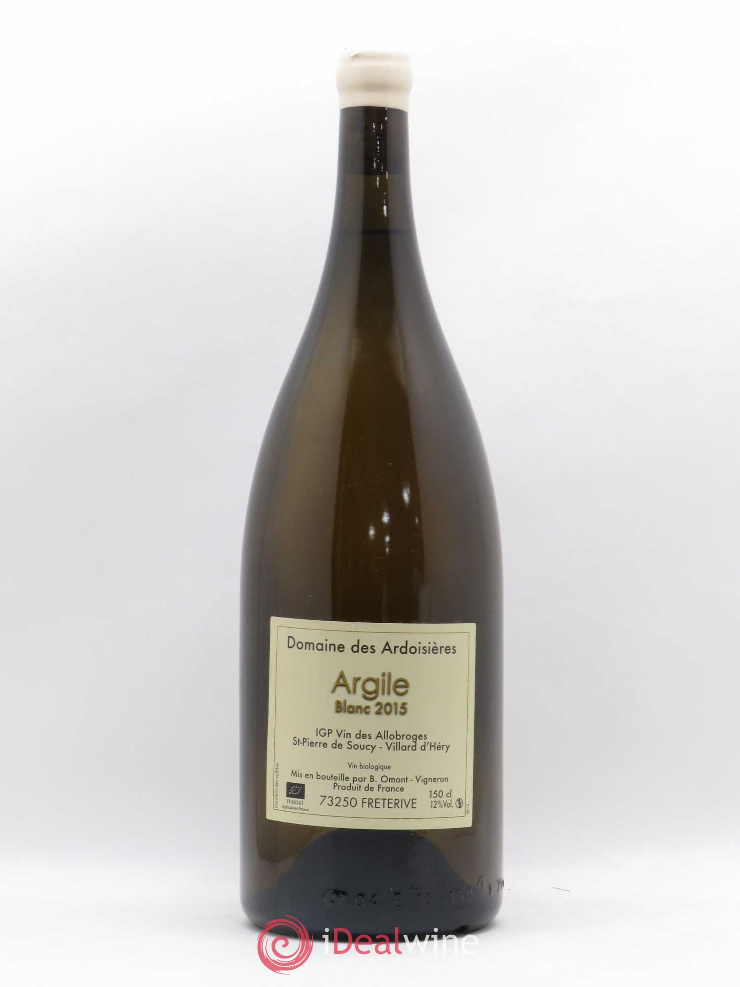 Vin des Allobroges Saint-Pierre-de-Soucy Argile Ardoisières (Domaine des) 2015 - Lot de 1 magnum - 0