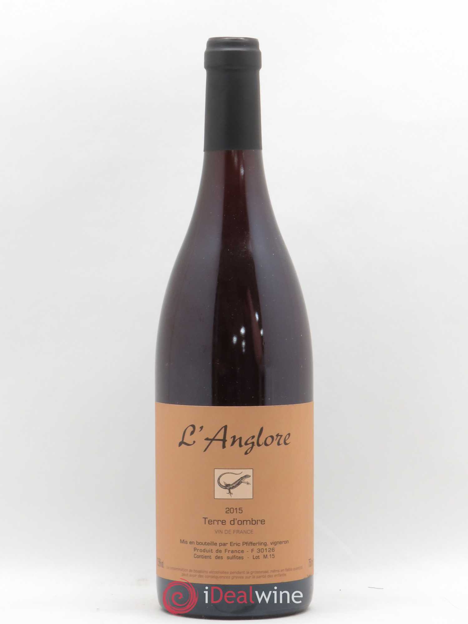 Vin de France Terre d'Ombre L'Anglore 2015 - Lot de 1 bouteille - 0