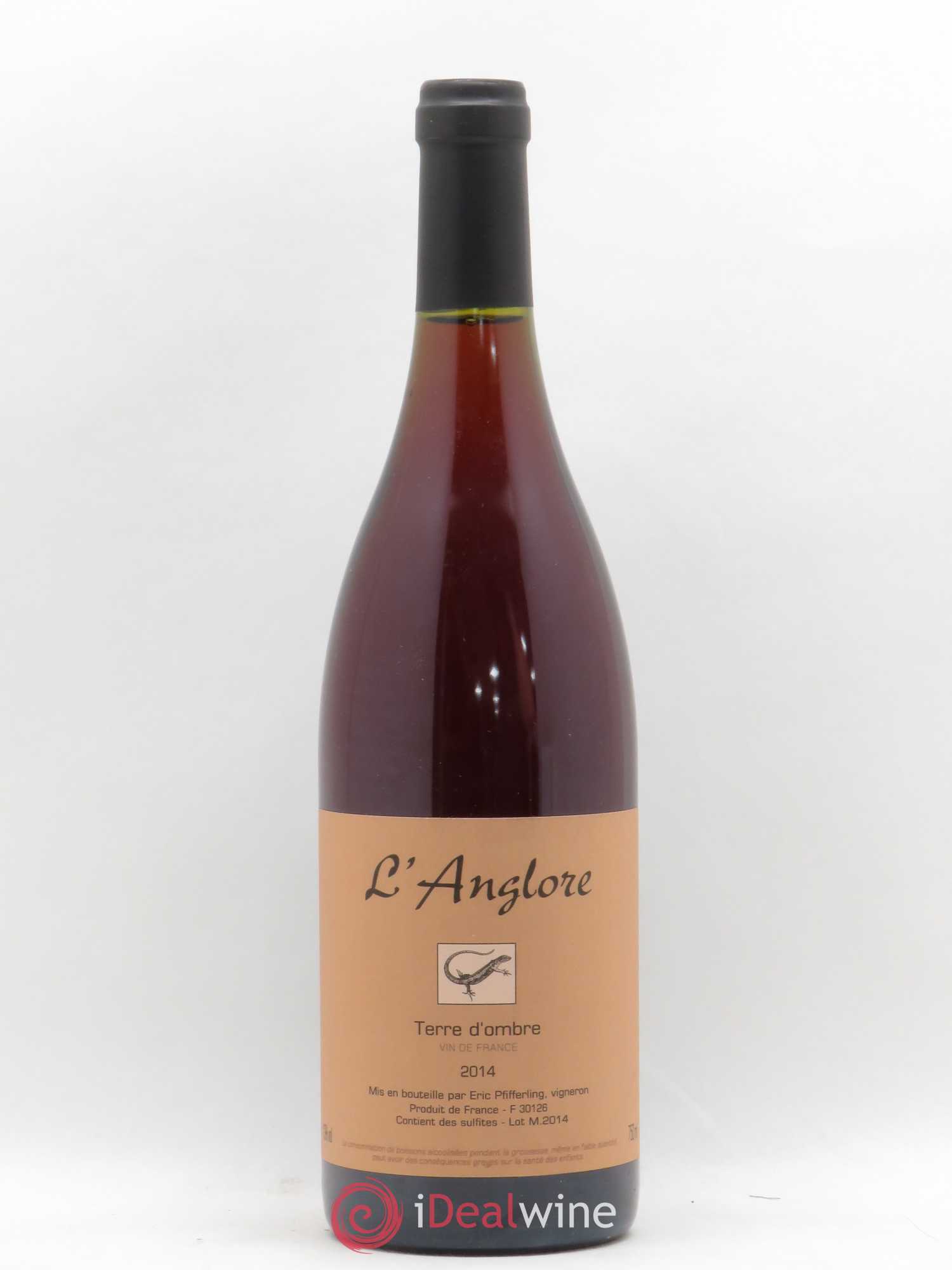 Vin de France Terre d'Ombre L'Anglore 2014 - Lot de 1 bouteille - 0
