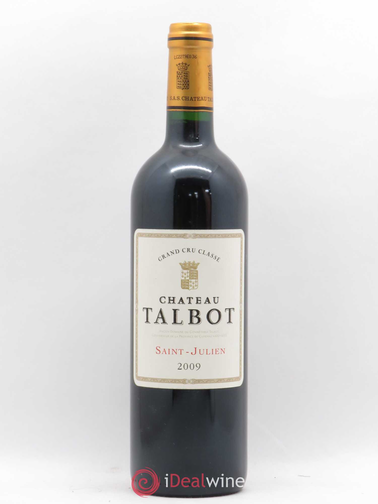 Château Talbot 4ème Grand Cru Classé 2009 - Lot de 1 bouteille - 0